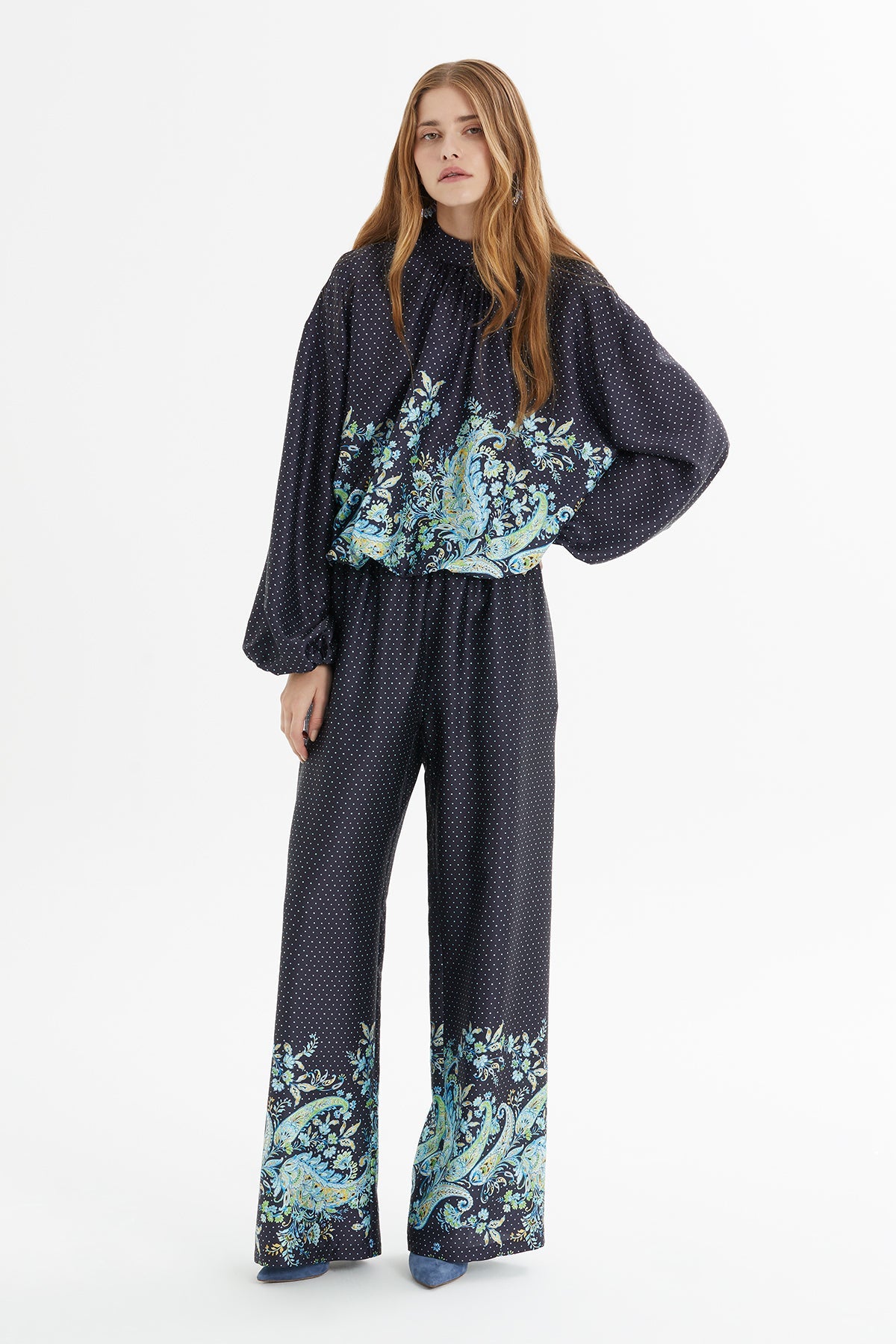 Navy Polka-Dot Tracksuit