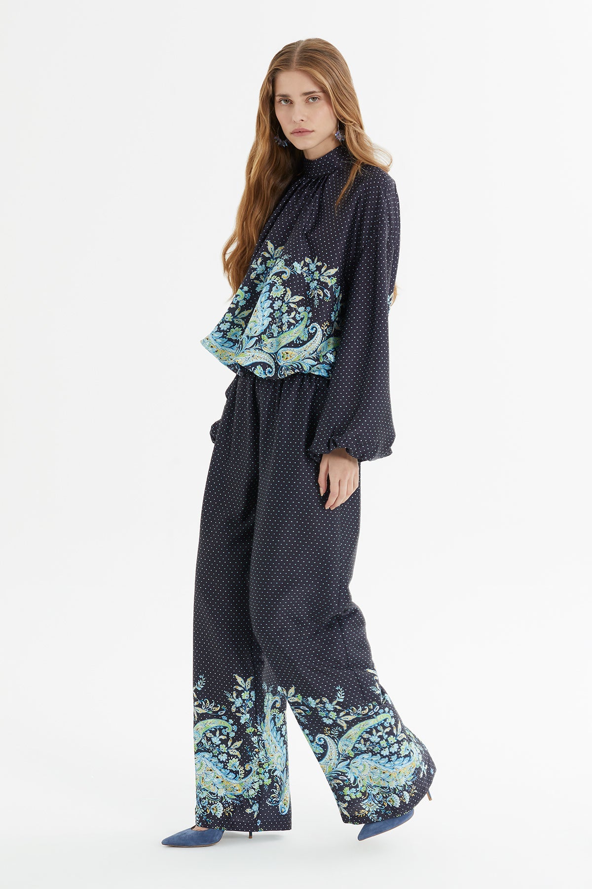 Navy Polka-Dot Tracksuit