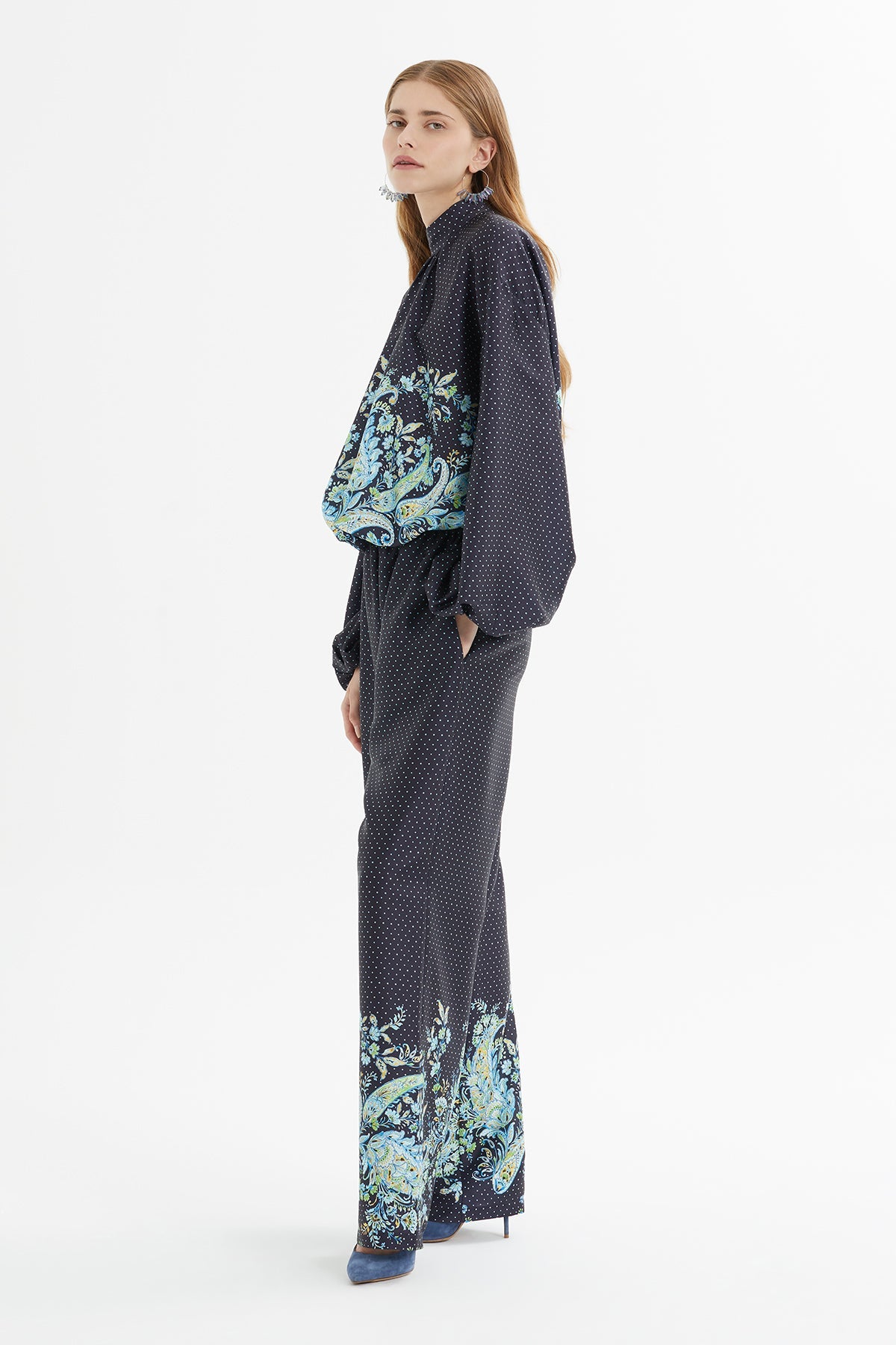 Navy Polka-Dot Tracksuit
