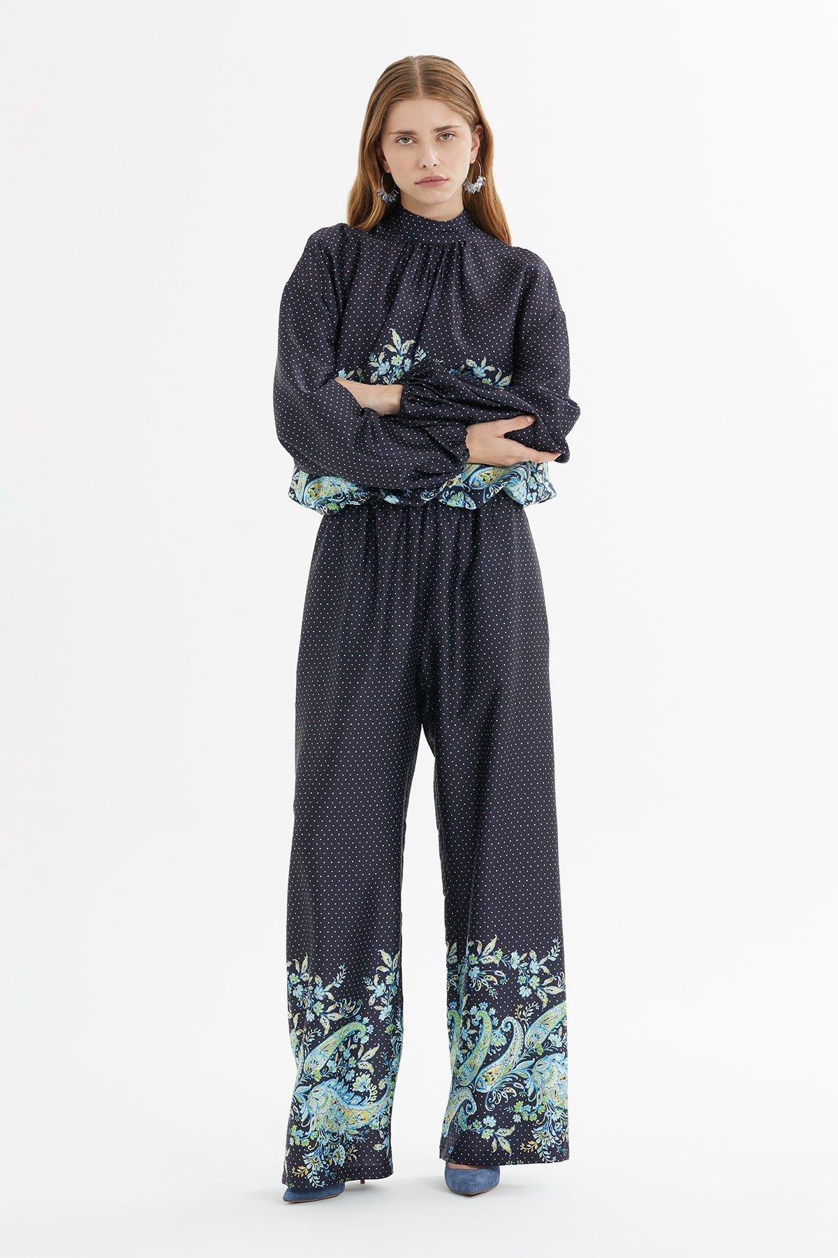 Navy Polka-Dot Tracksuit