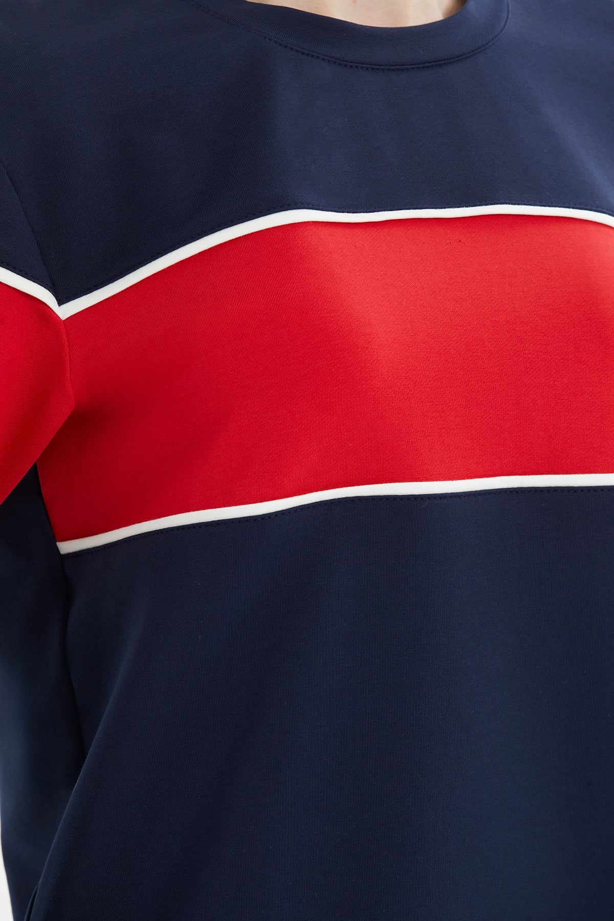 Navy Color-Block Tracksuit