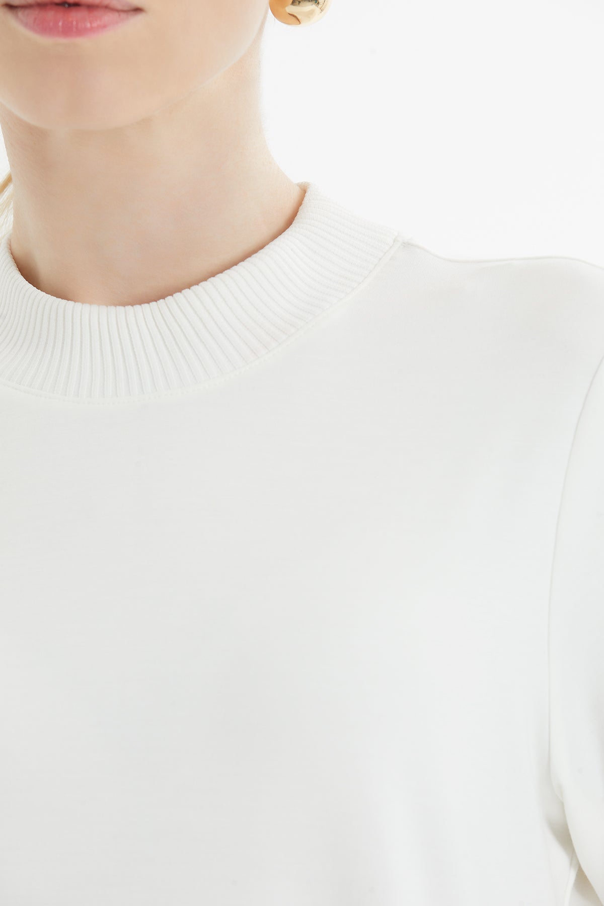 Ecru Crew-Neck T-Shirt