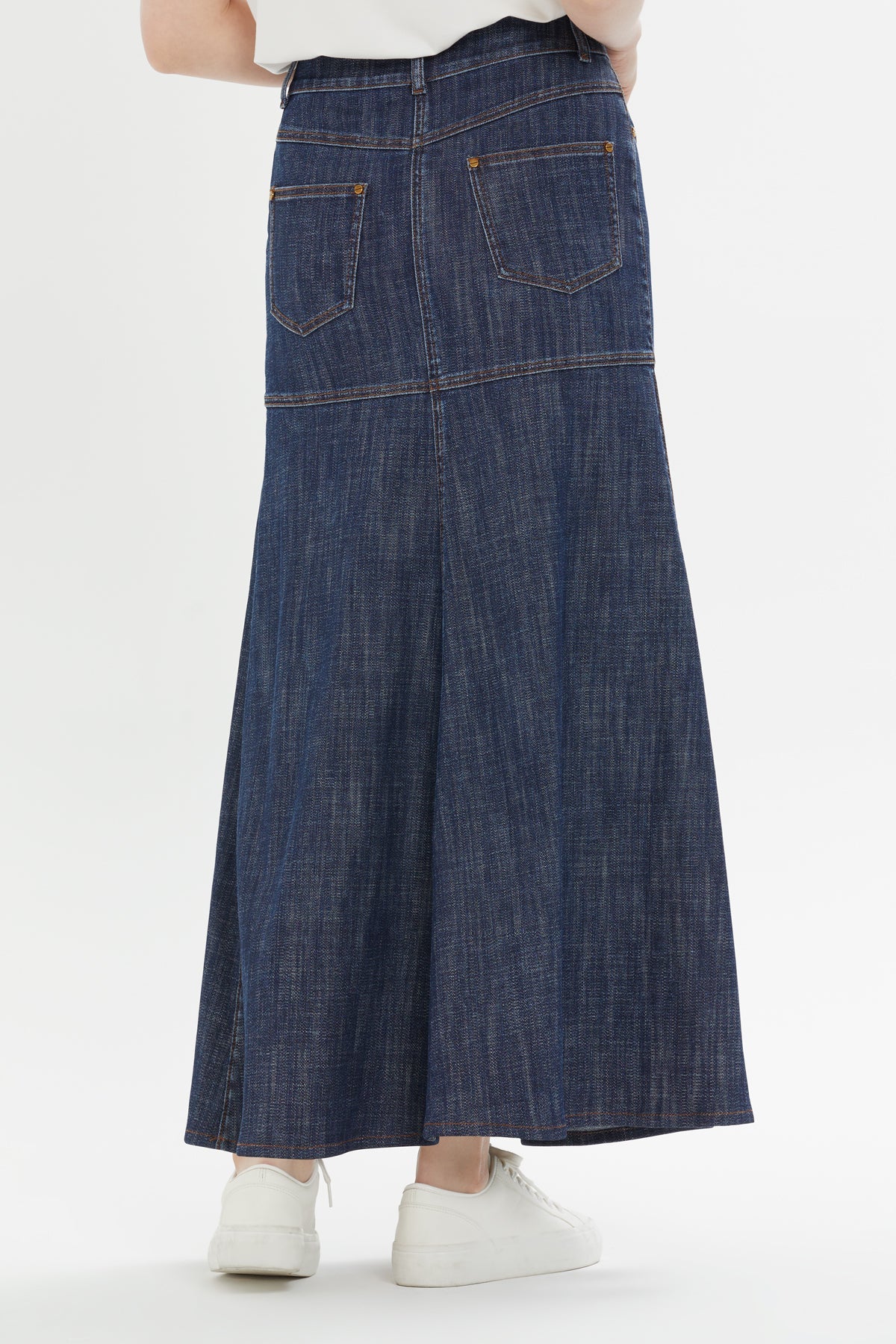 Blue Maxi Denim Skirt