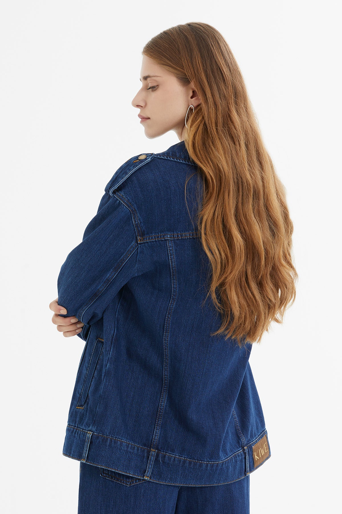 Epaulet Oversize Denim Jacket