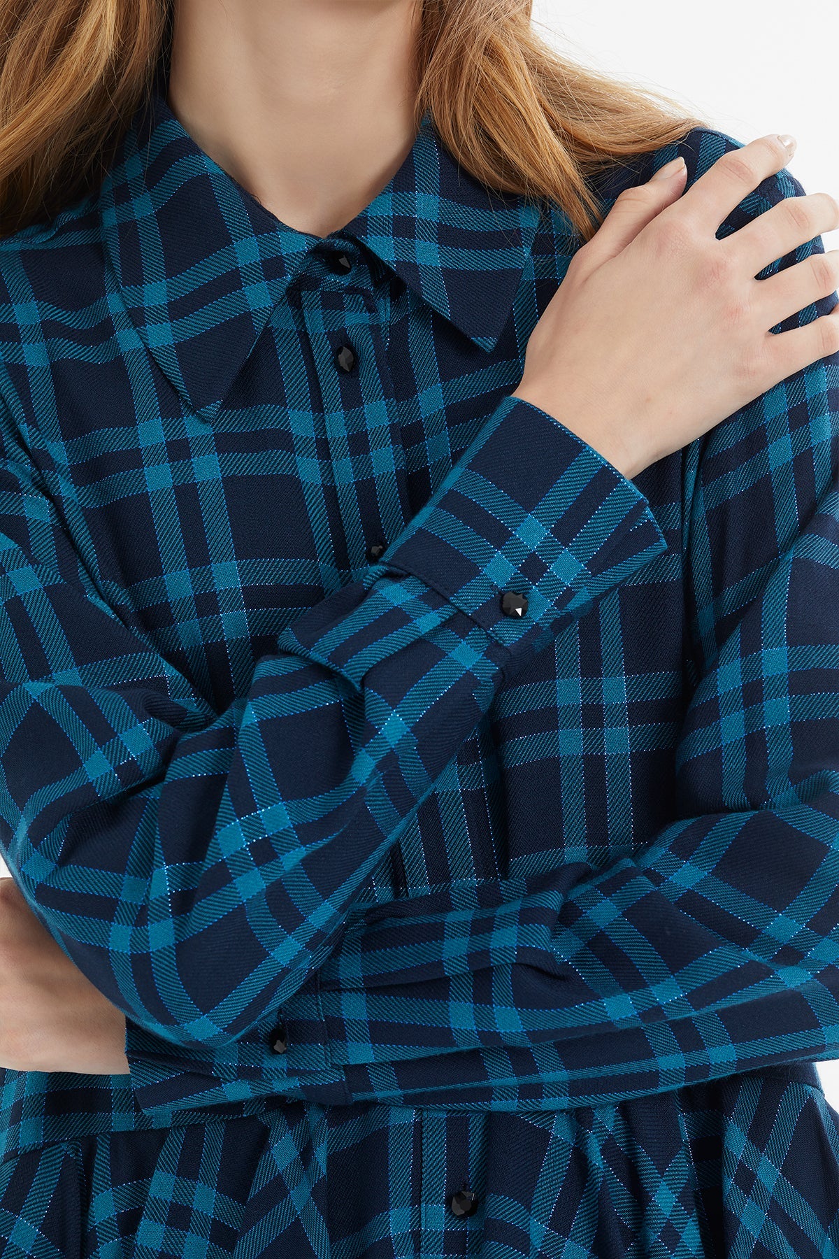 Printed Ruffle-Detail Long Dress