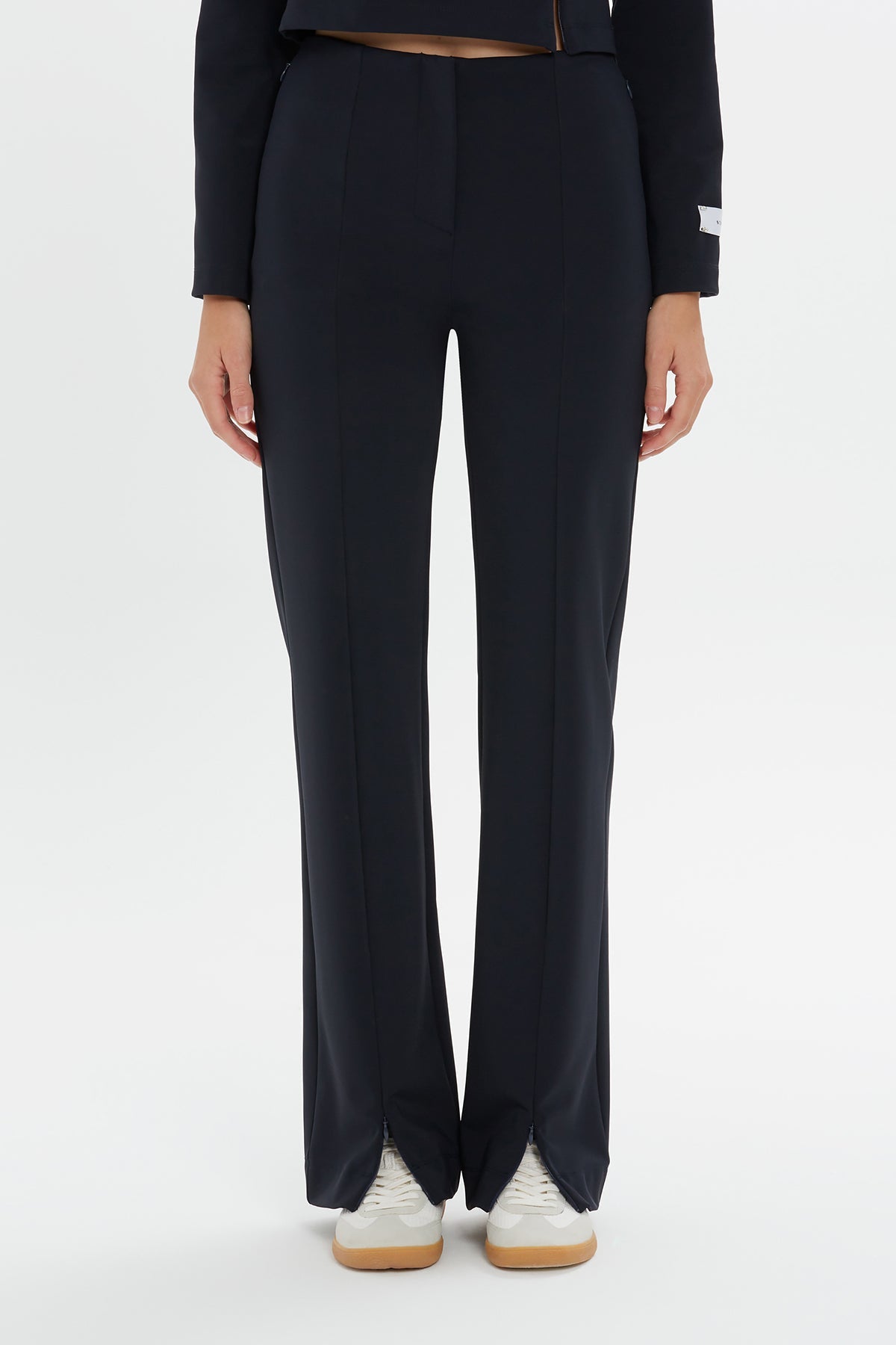 Black Slit Detail Pants