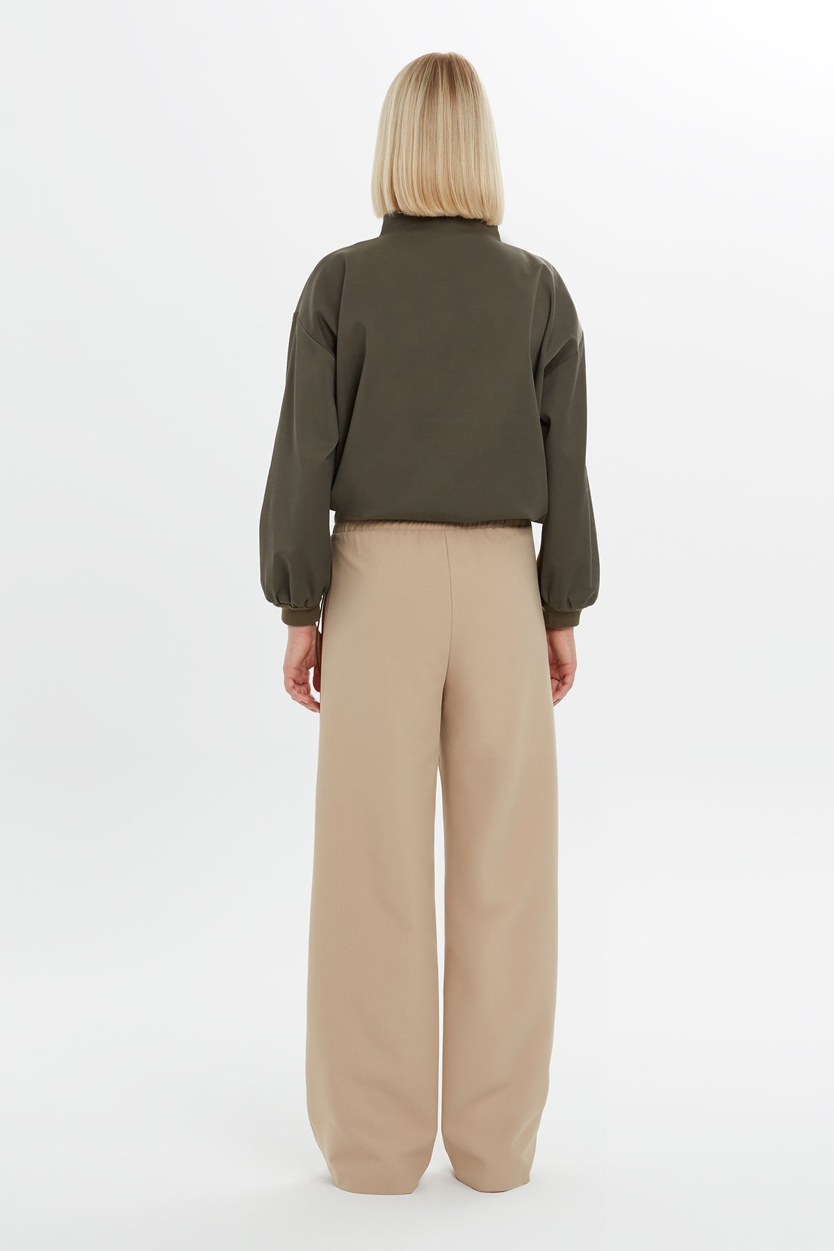 Green Butterfly-Motif Sweatshirt