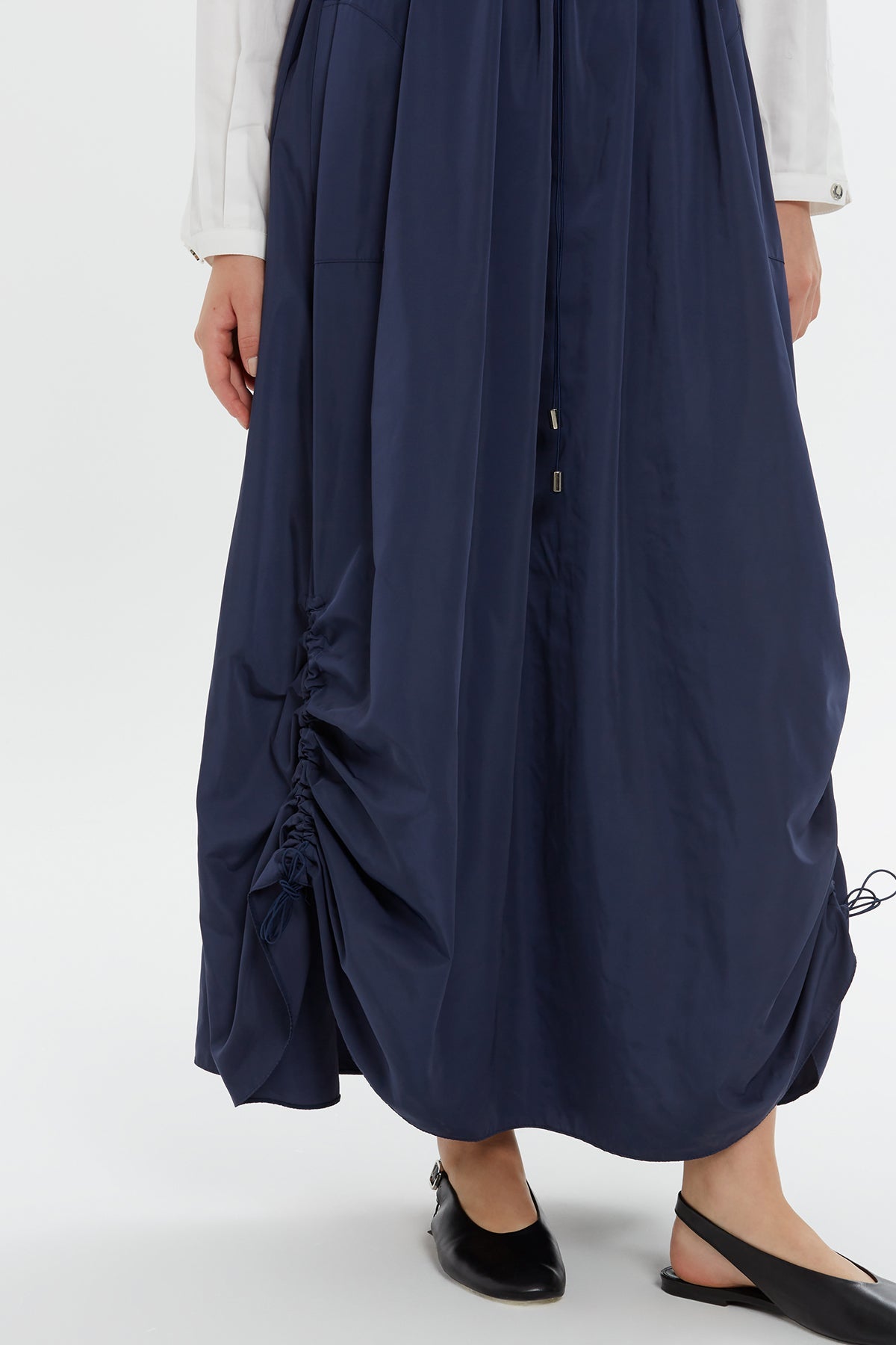 Navy Tiered Maxi Dress