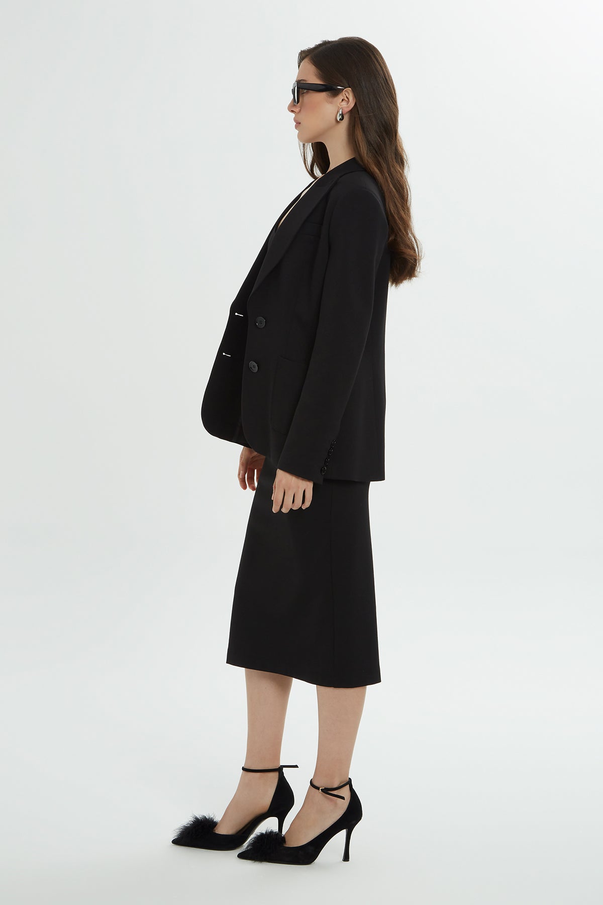 Black Jacket Co-Ord Set