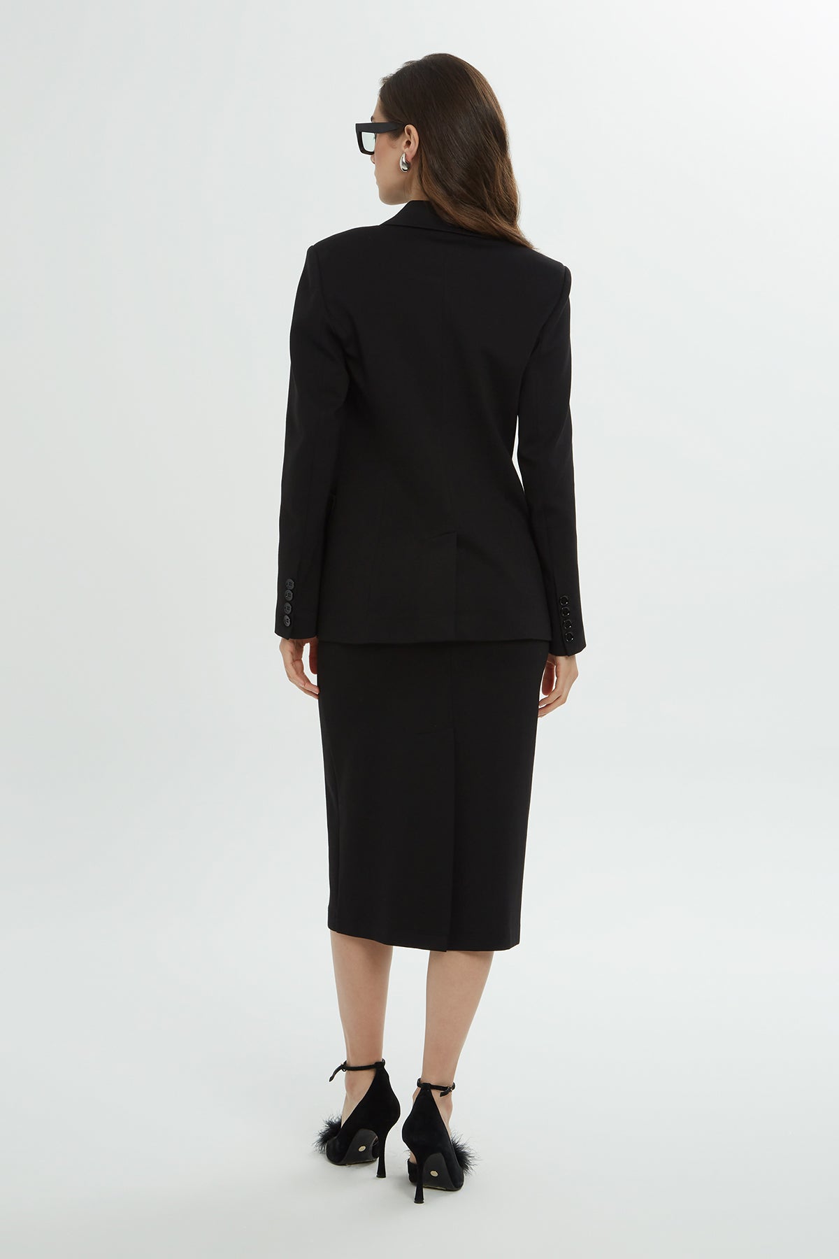 Black Jacket Co-Ord Set