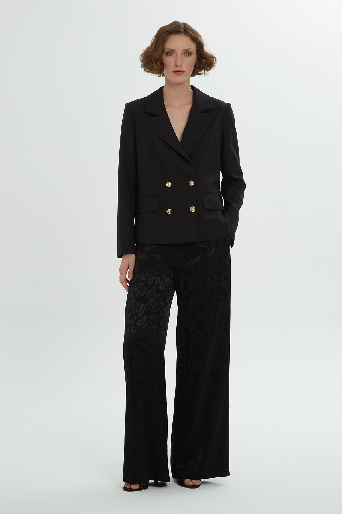 Black Jacquard Co-Ord Set