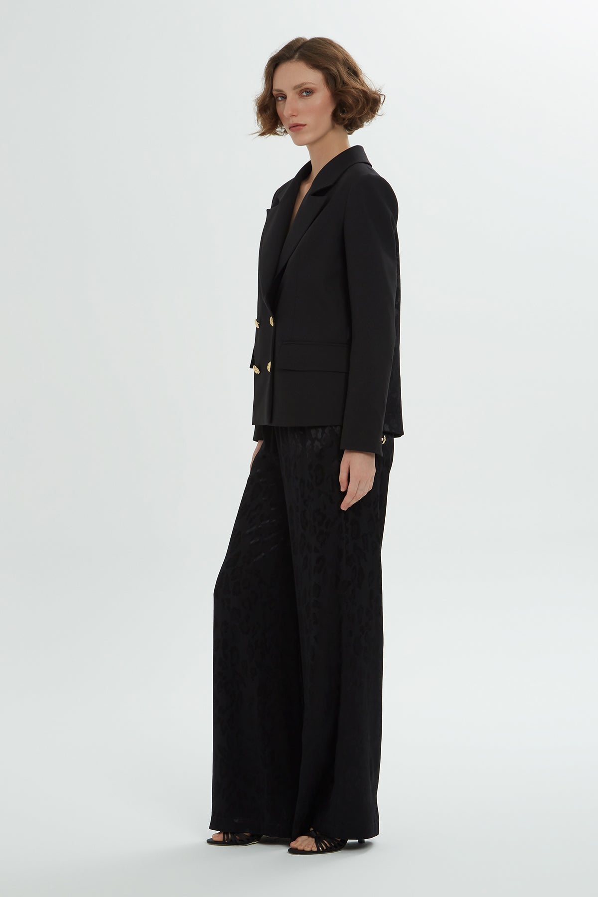 Black Jacquard Co-Ord Set