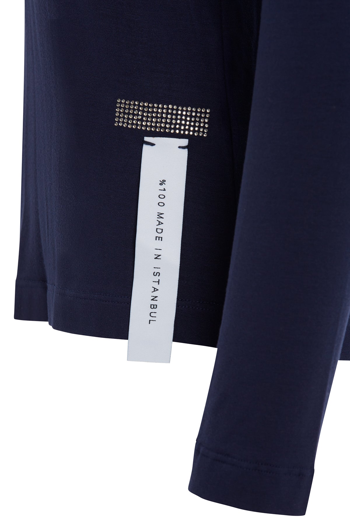 Navy Round Neck Accessory T-shirt