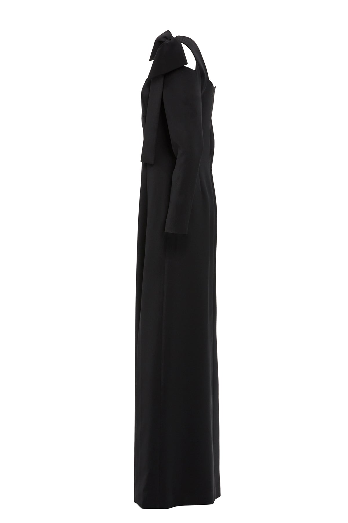 Black Maxi Bow Detail Dress