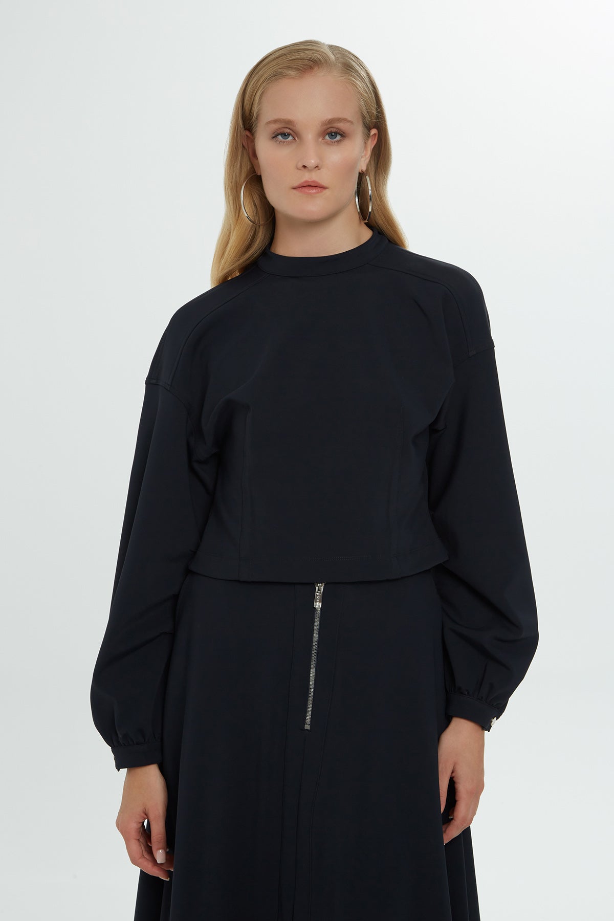 Navy Long-Sleeve Sweatshirt