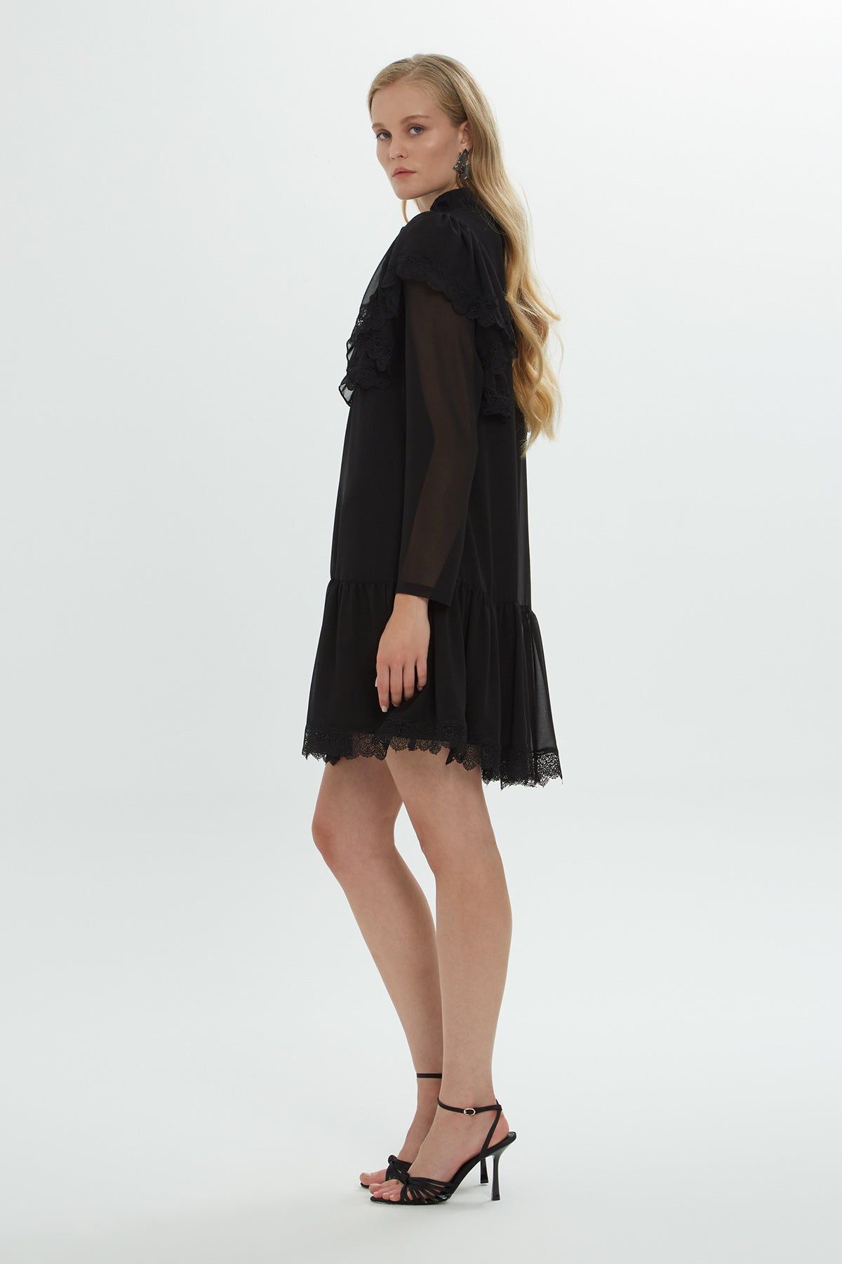 Black Tulle Mini Dress