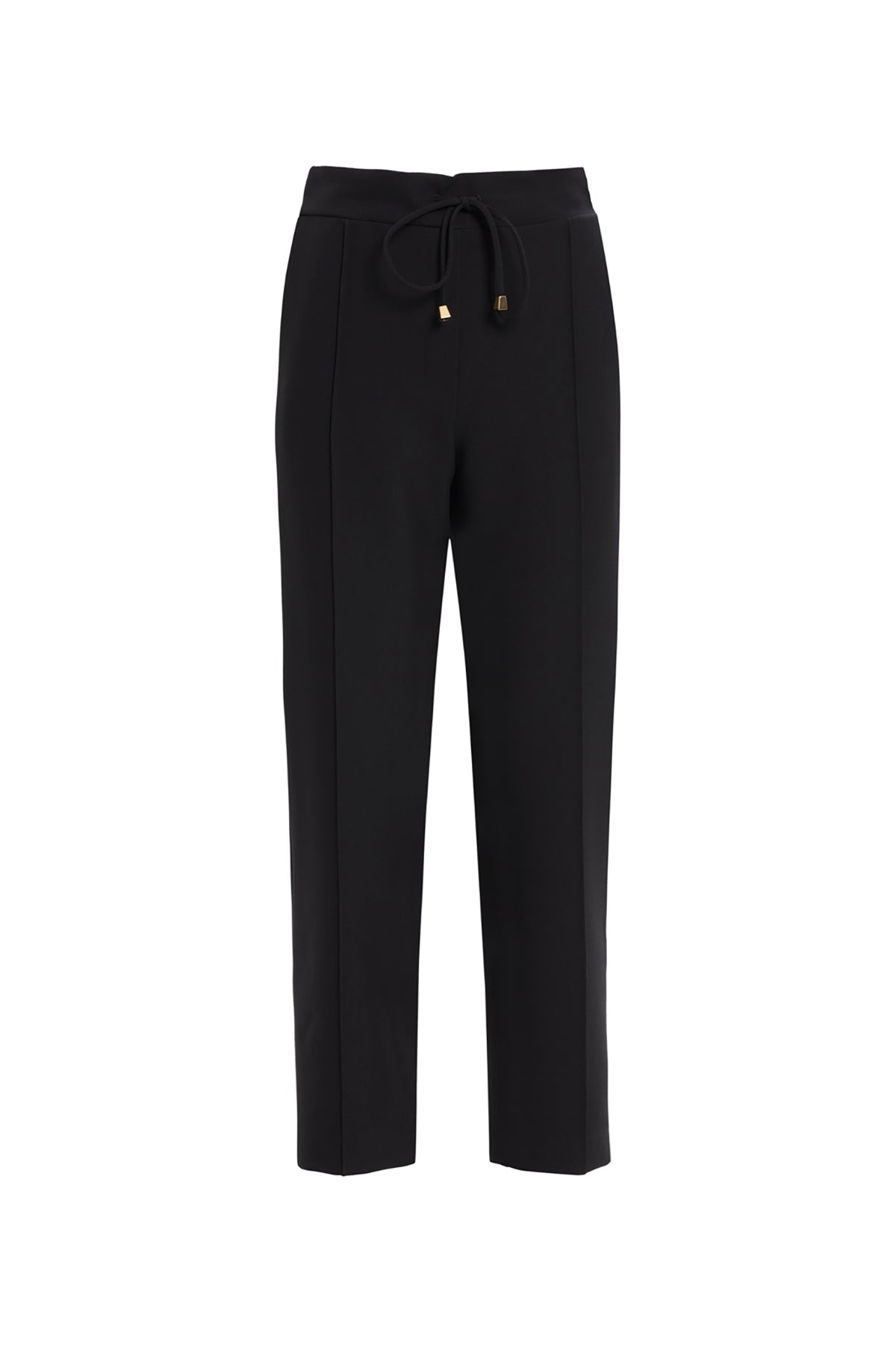 Black Straight-Leg Sweatpants
