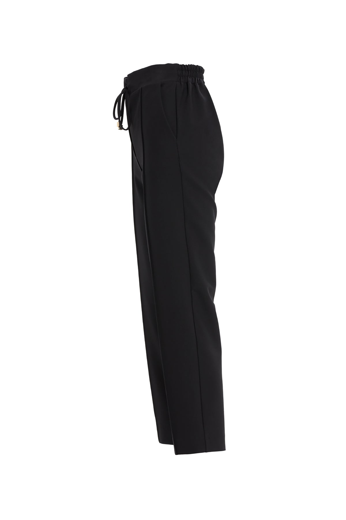 Black Straight-Leg Sweatpants