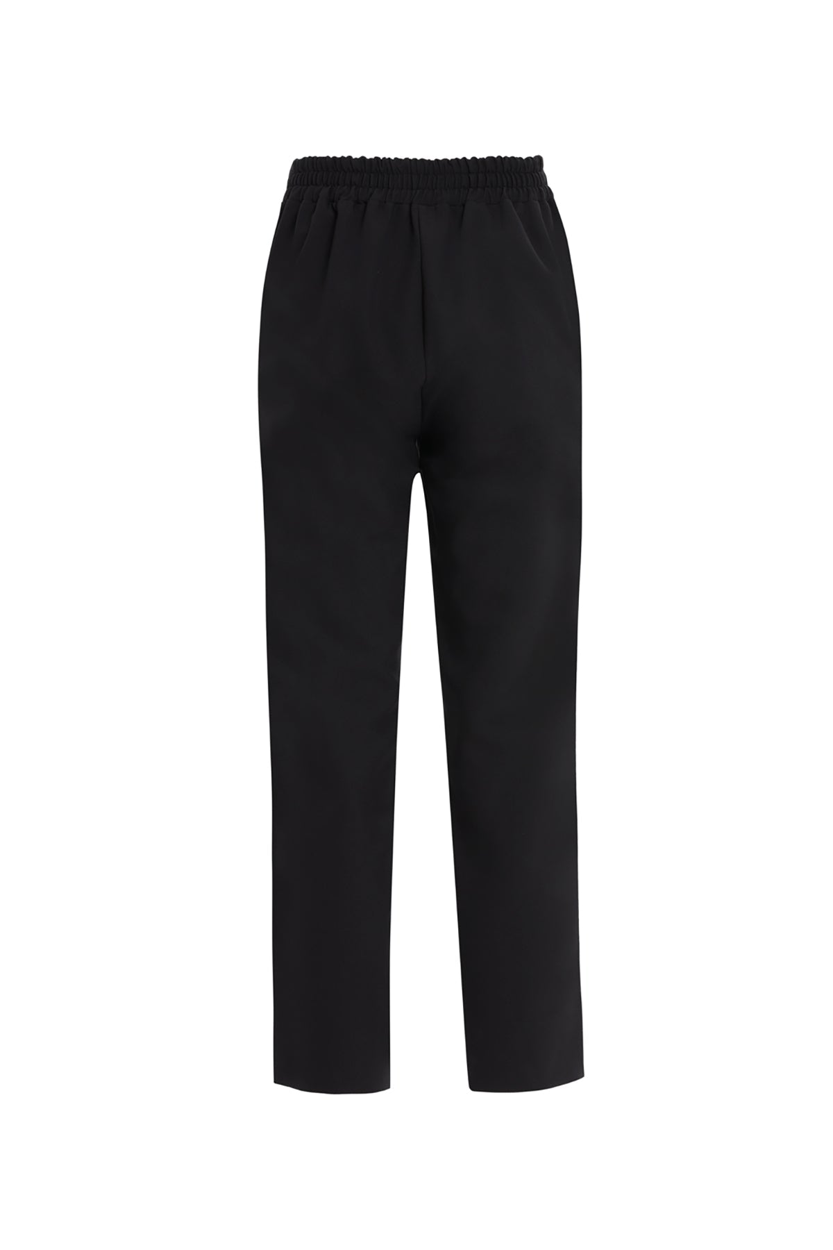 Black Straight-Leg Sweatpants