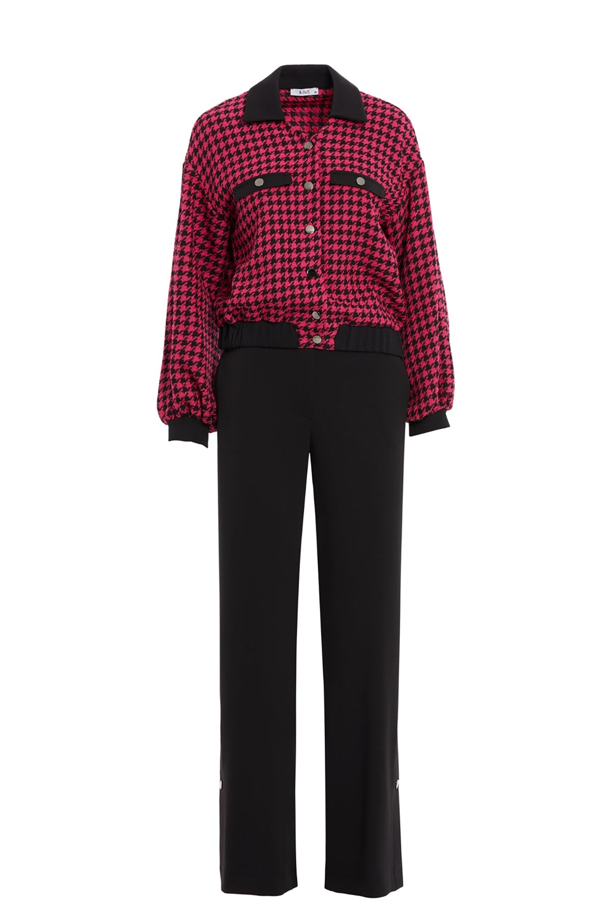 Pink Plaid Jacket Co-Ord Set