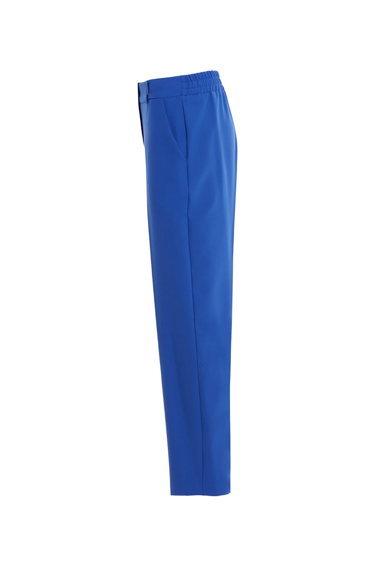Blue Tapered-Leg Trousers