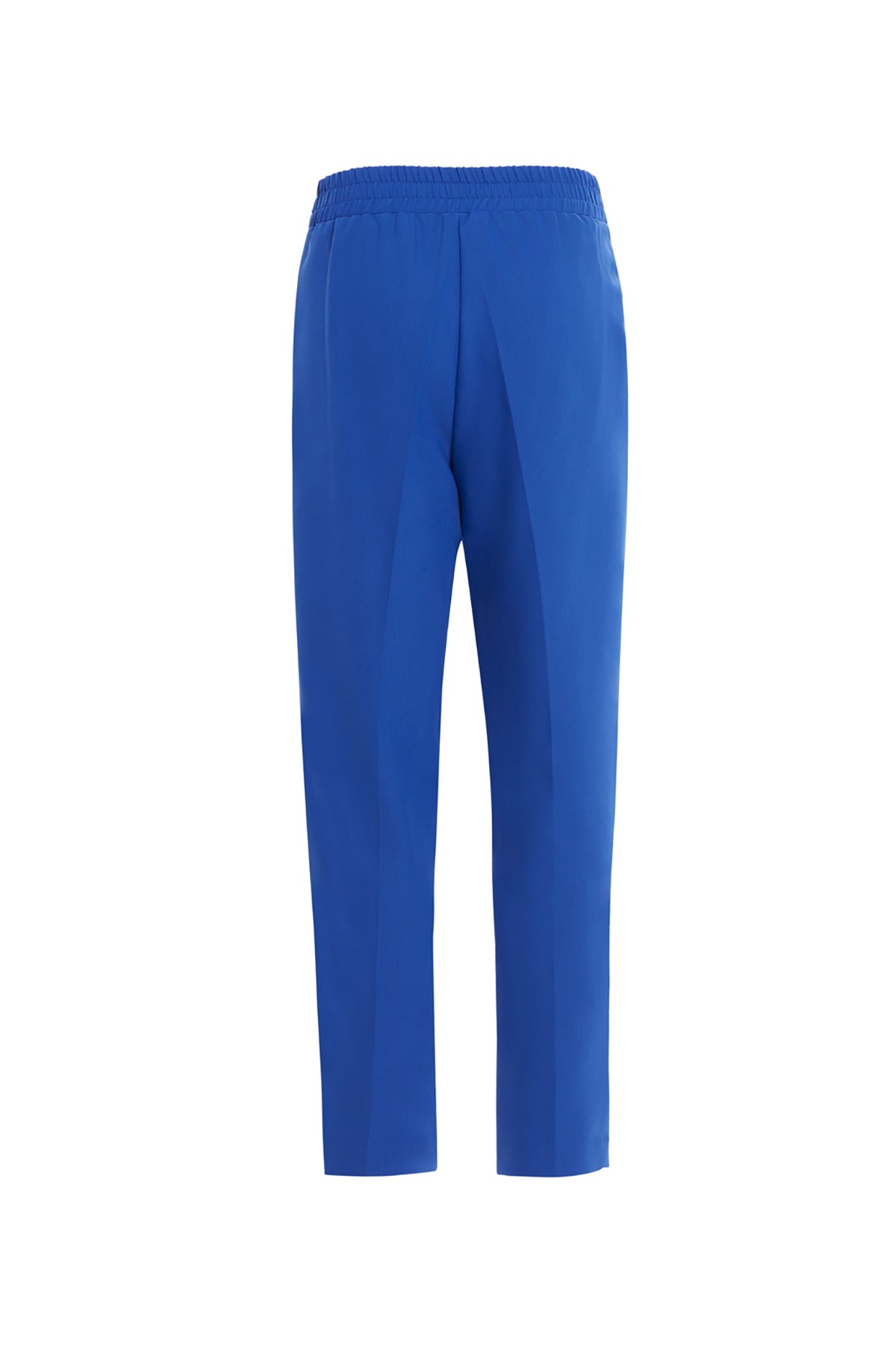 Blue Tapered-Leg Trousers