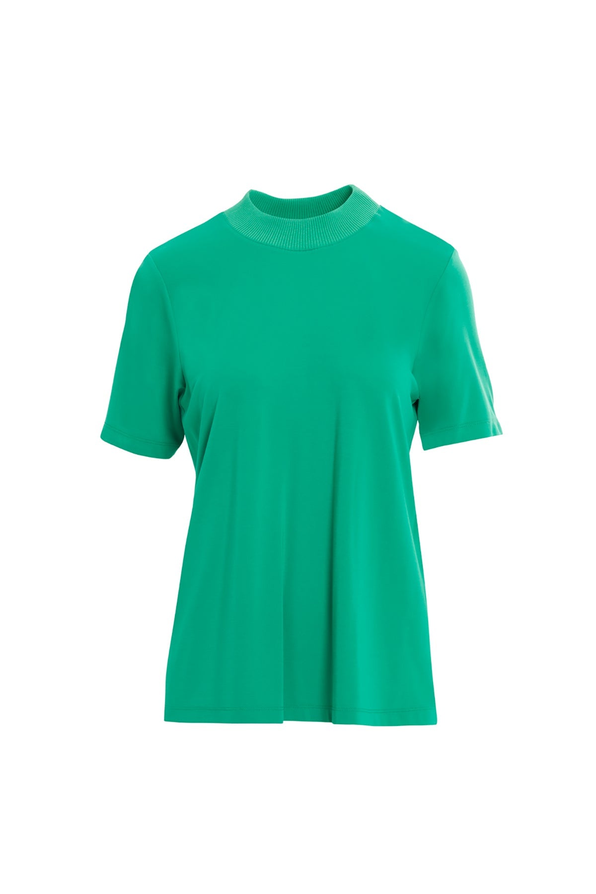 Short-Sleeve Crew Neck Blouse