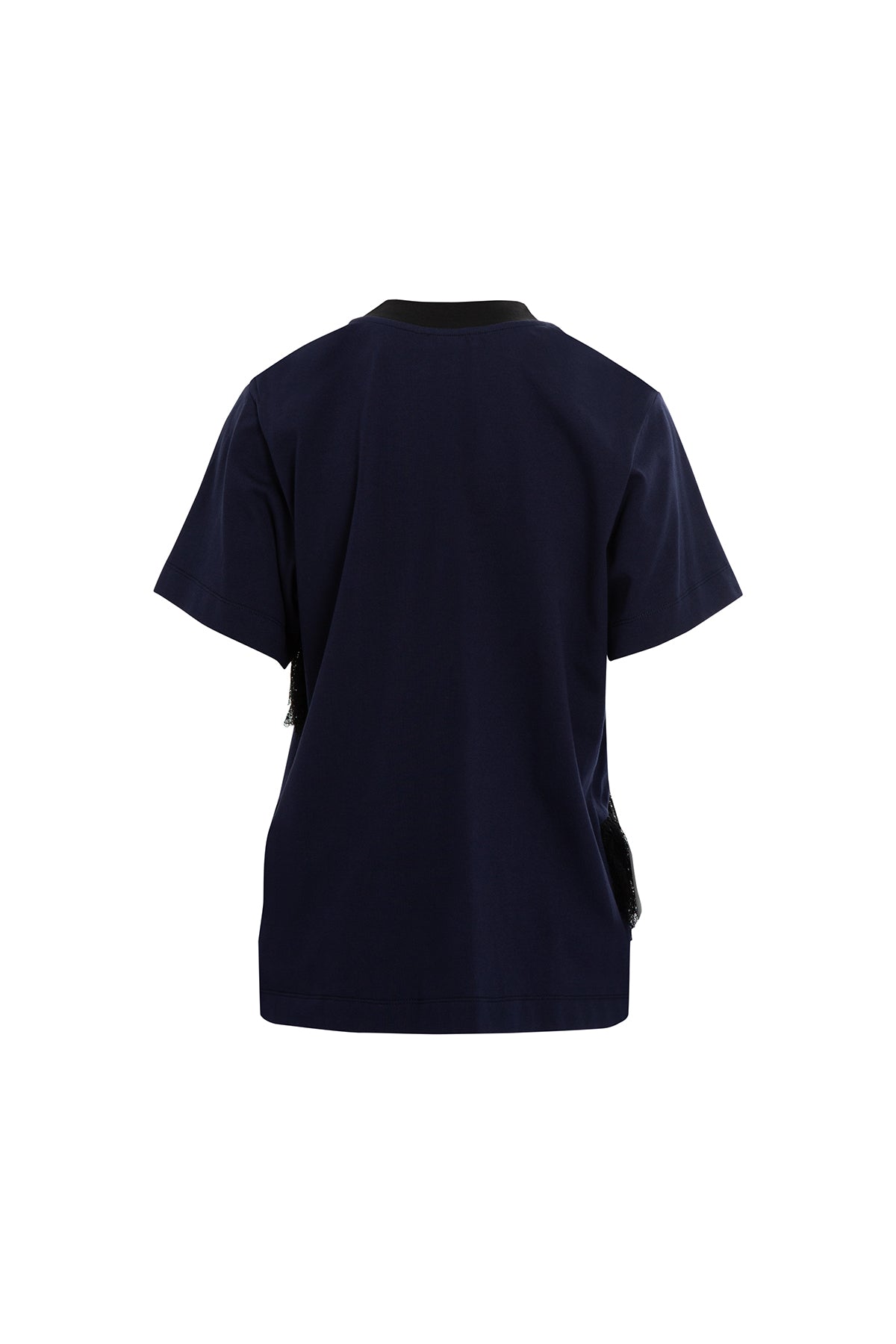 Navy Lace Detail Blouse