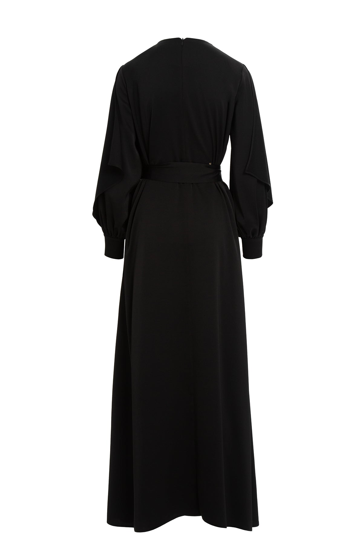 Black Maxi Pleated Dress