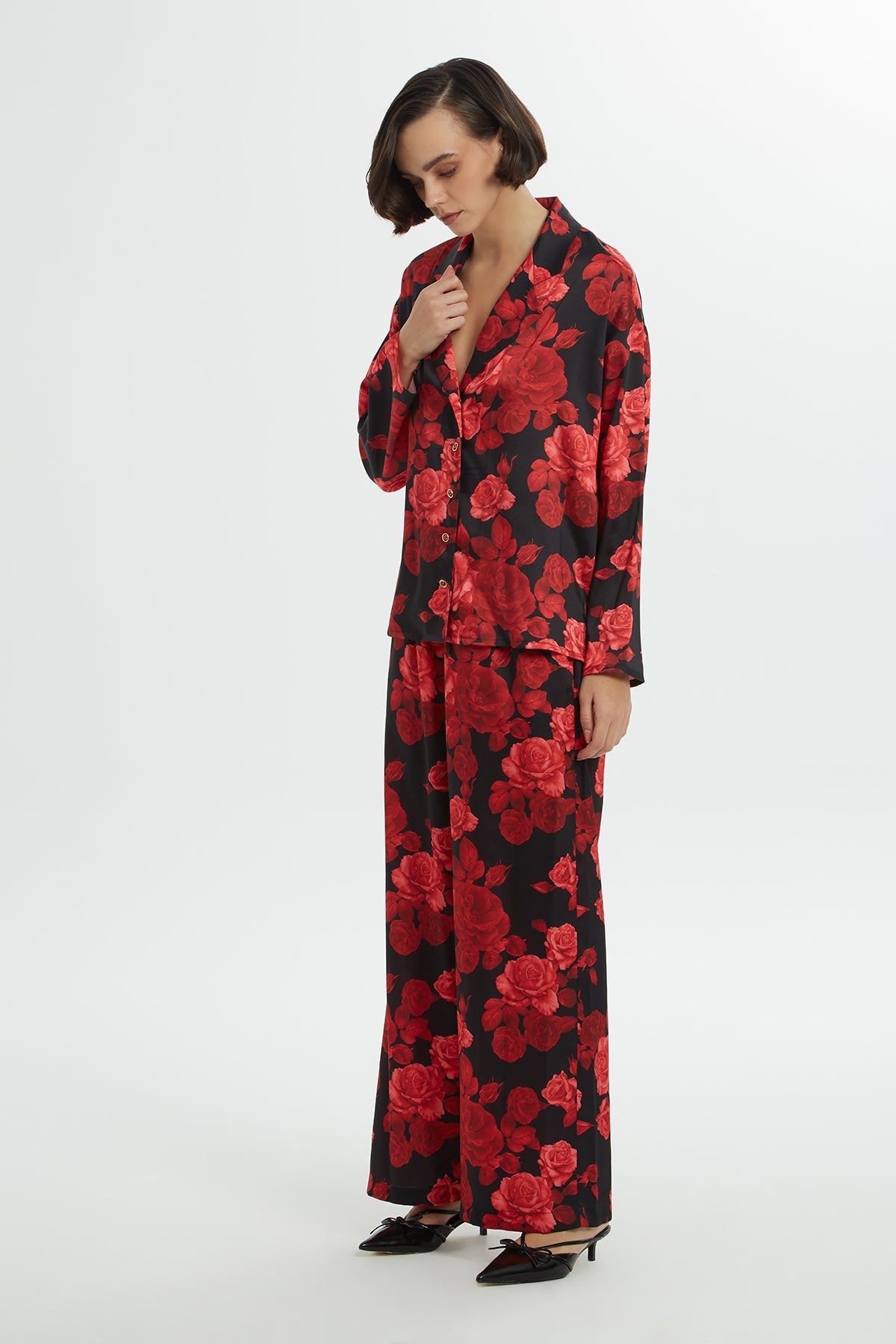 Rose-Pattern Tracksuit