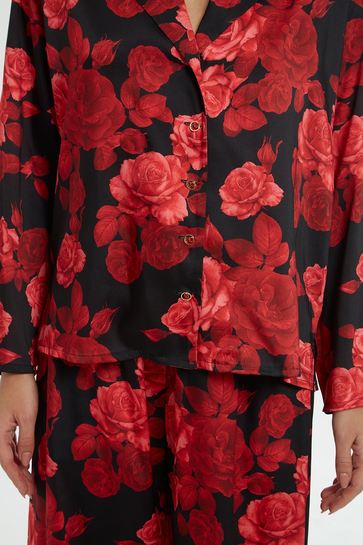 Rose-Pattern Tracksuit