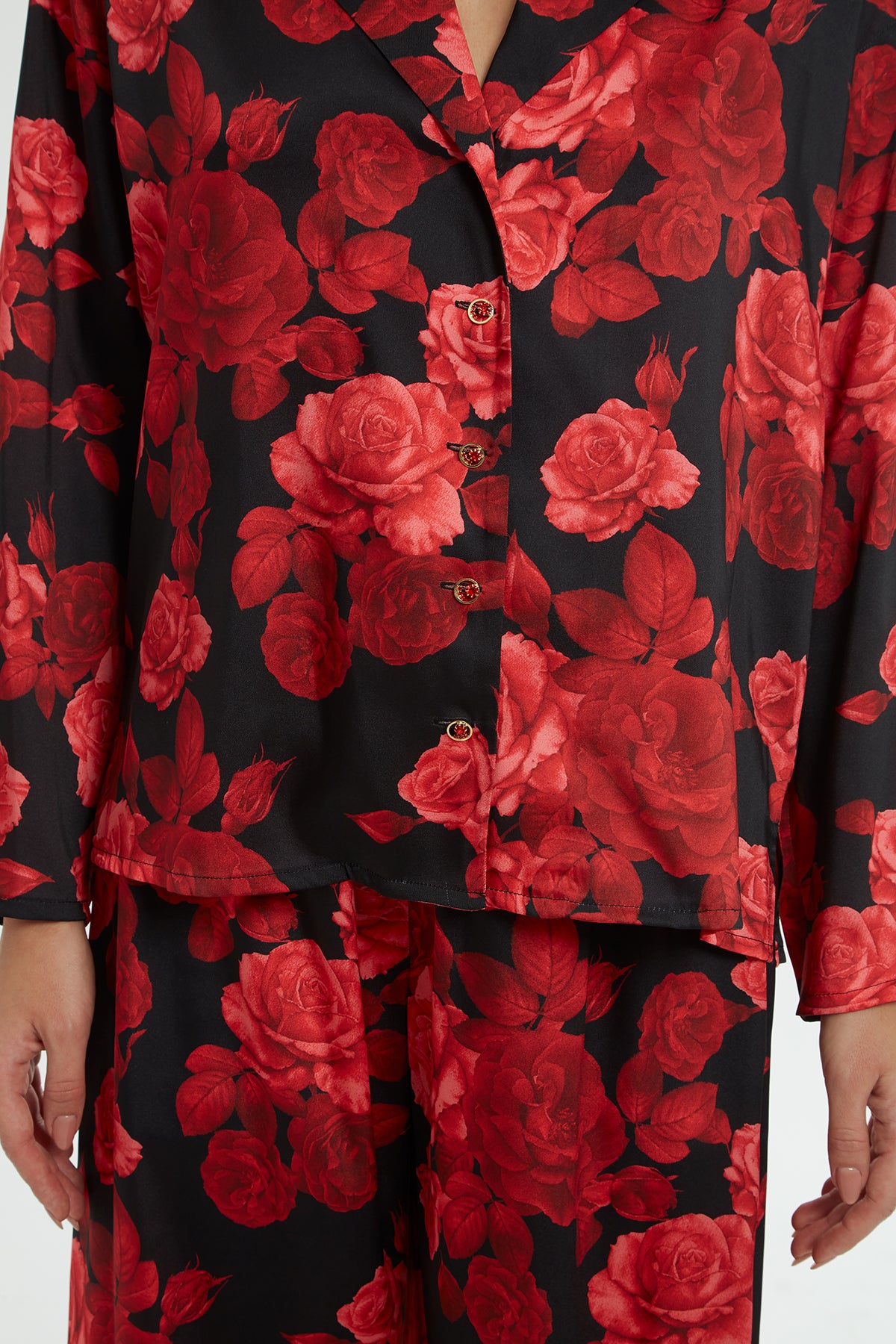 Rose-Pattern Tracksuit
