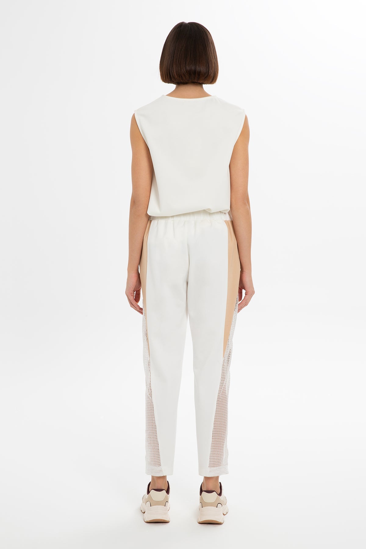 Ecru Large-Pocket Sweatpants