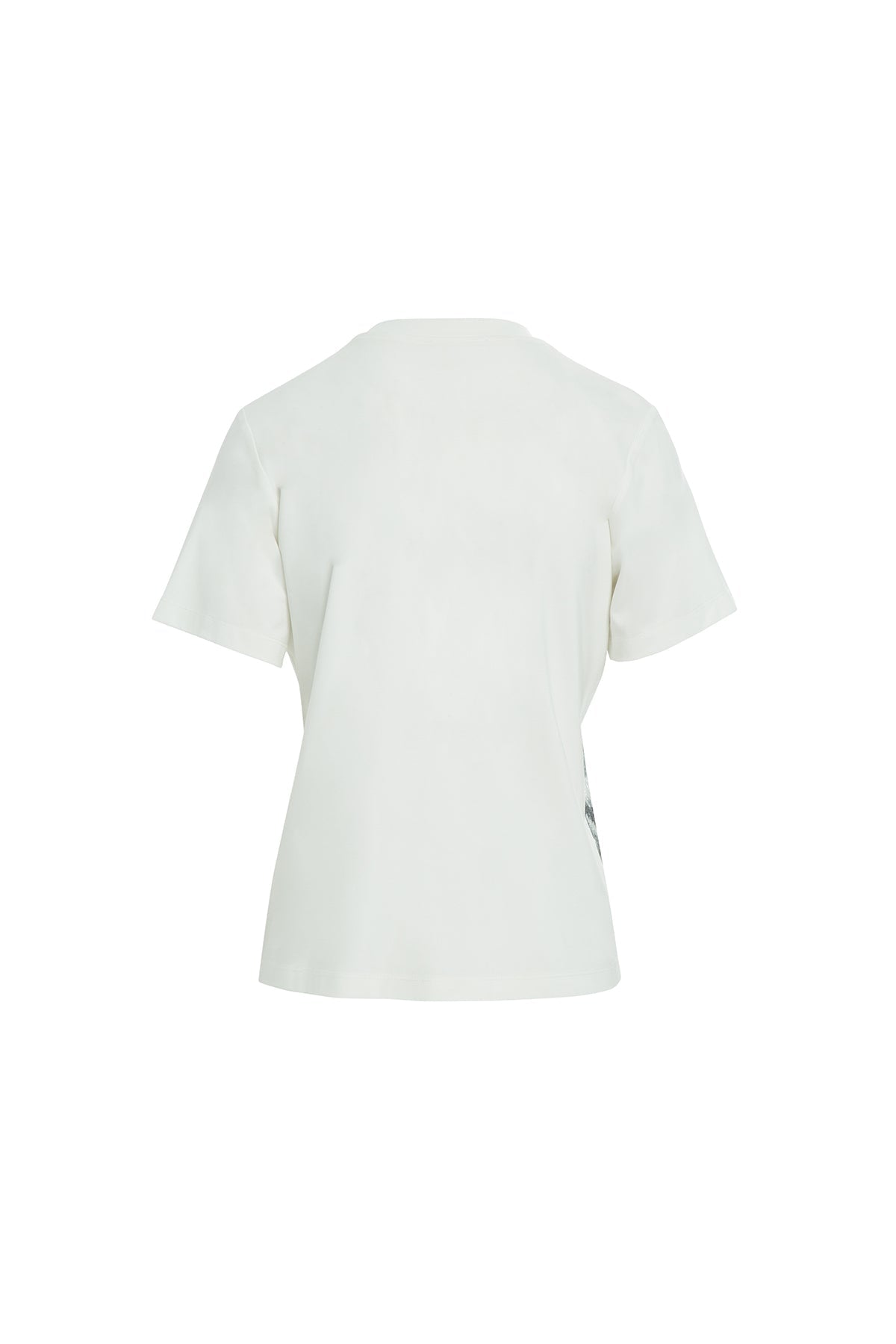 Ecru Patterned T-Shirt