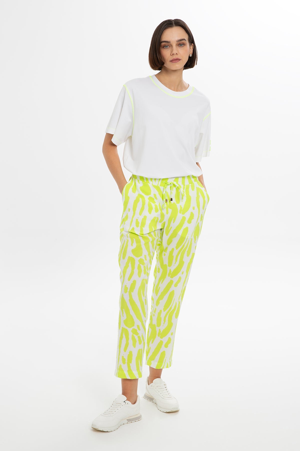 Printed Green Pants