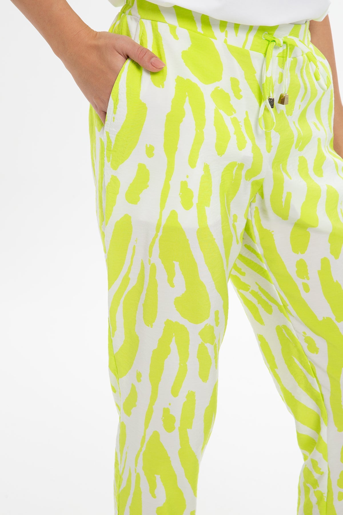 Printed Green Pants