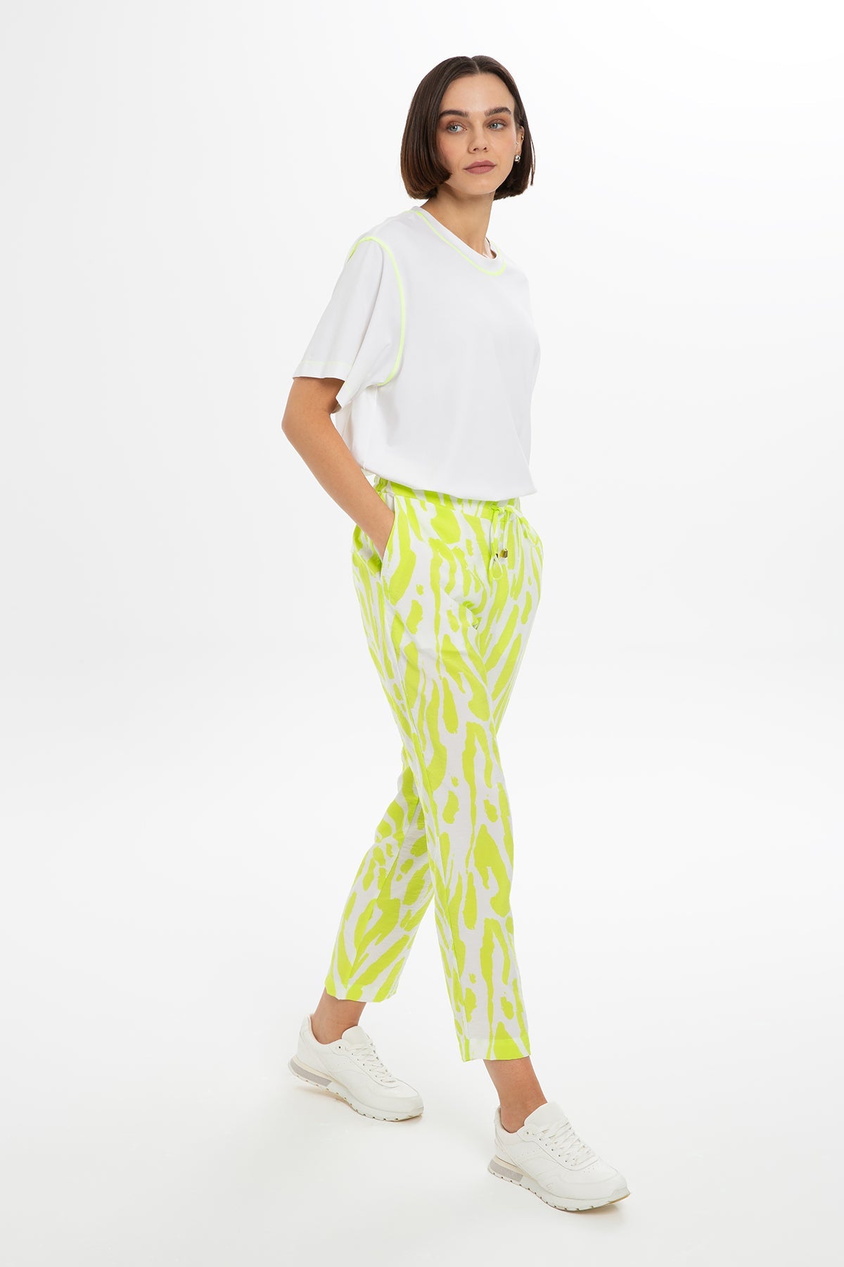 Printed Green Pants
