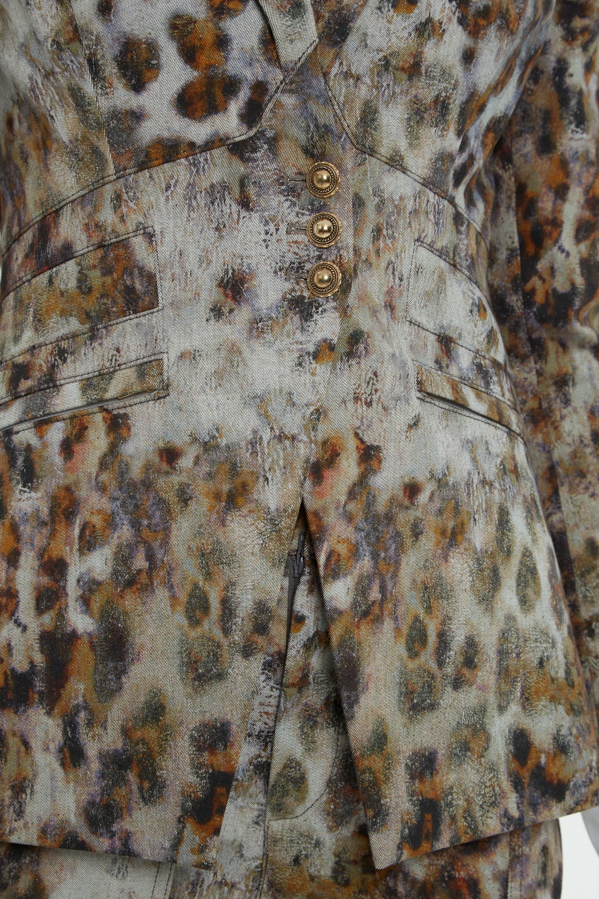 Brown Leopard-Print Lined Jacket