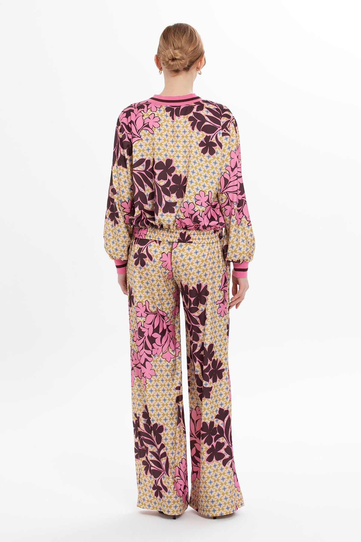 Floral-Pattern Two-Piece Set
