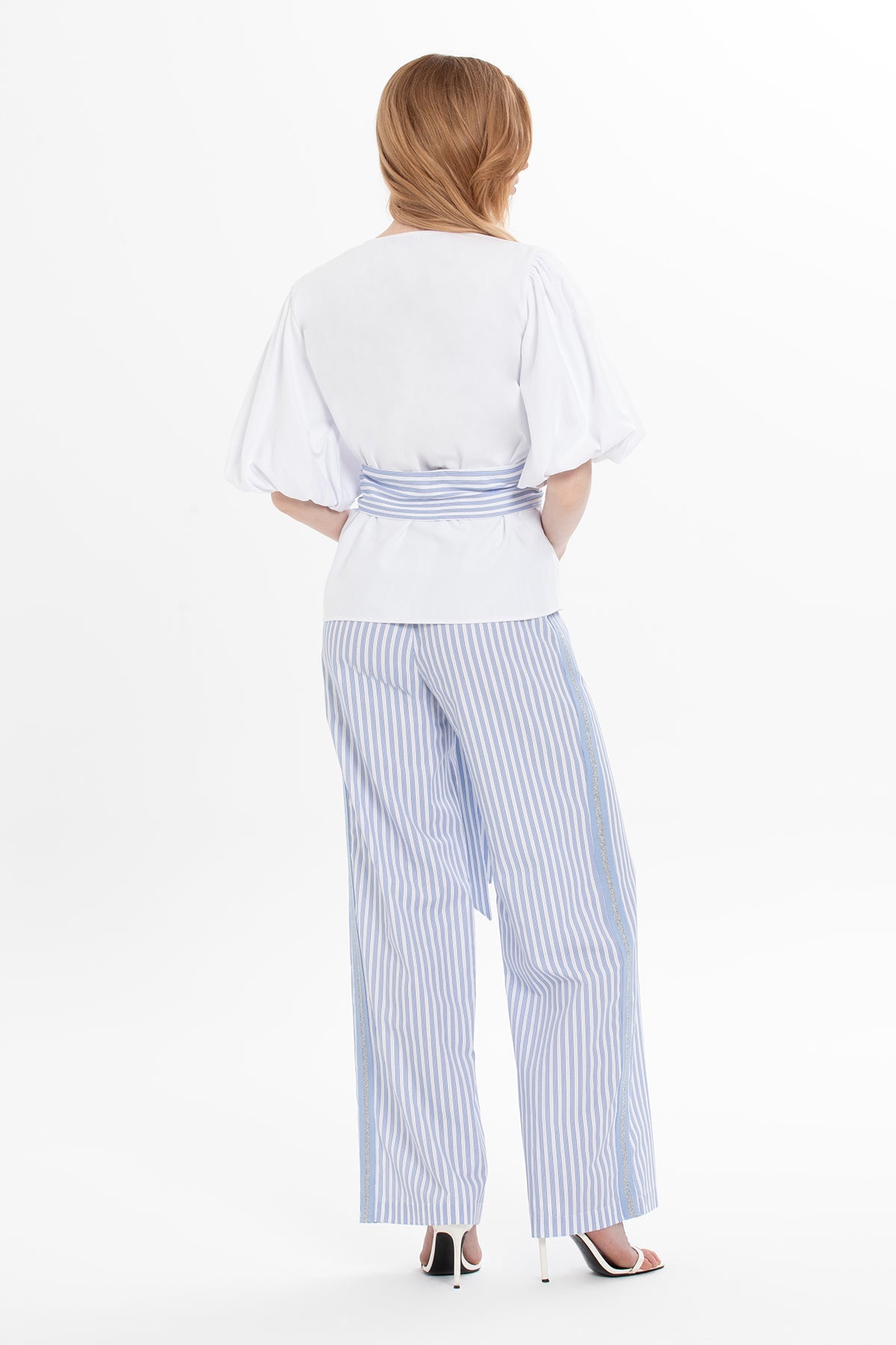 White Pearl Motif Blouse