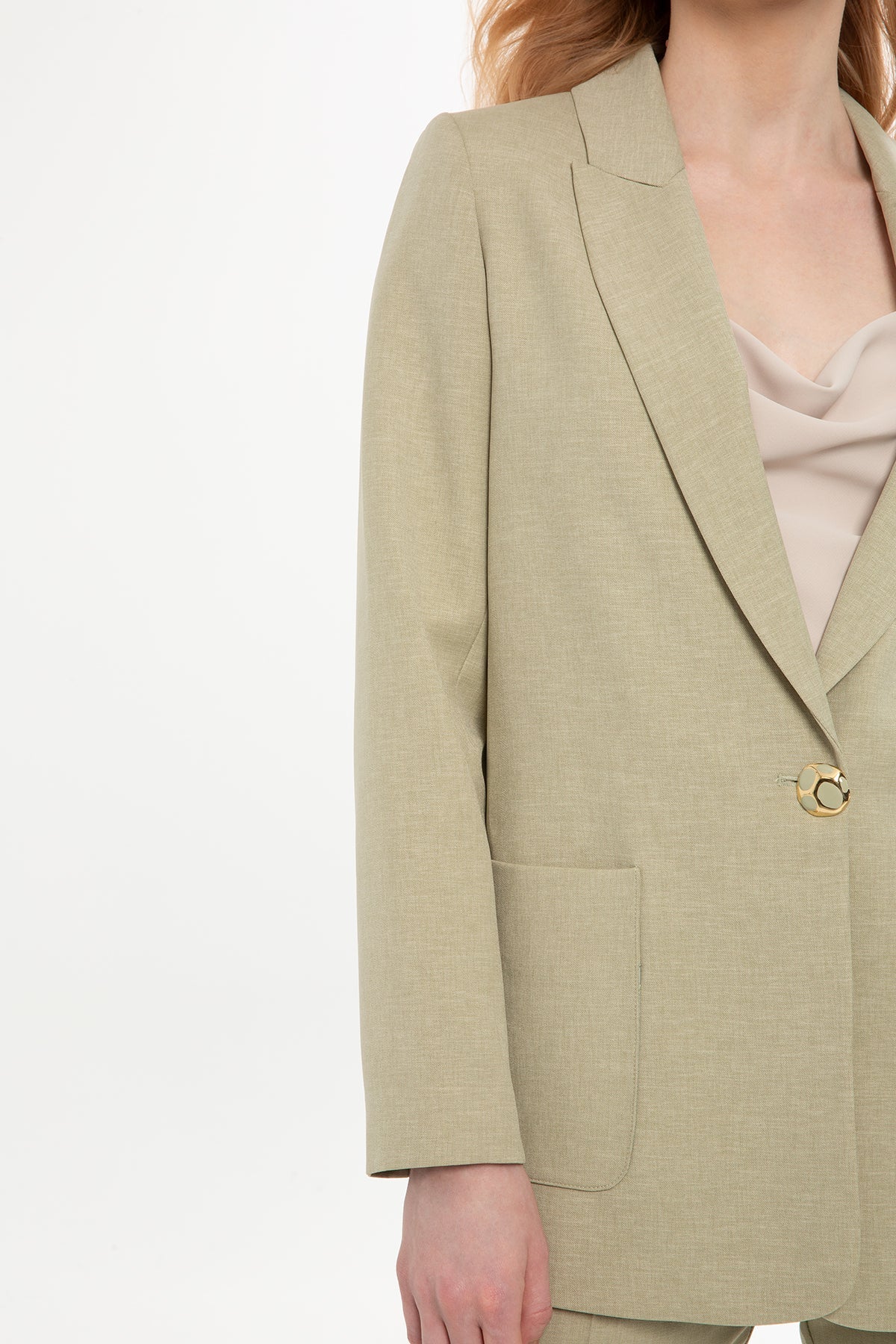 Green Suit with Double-Leg Trousers