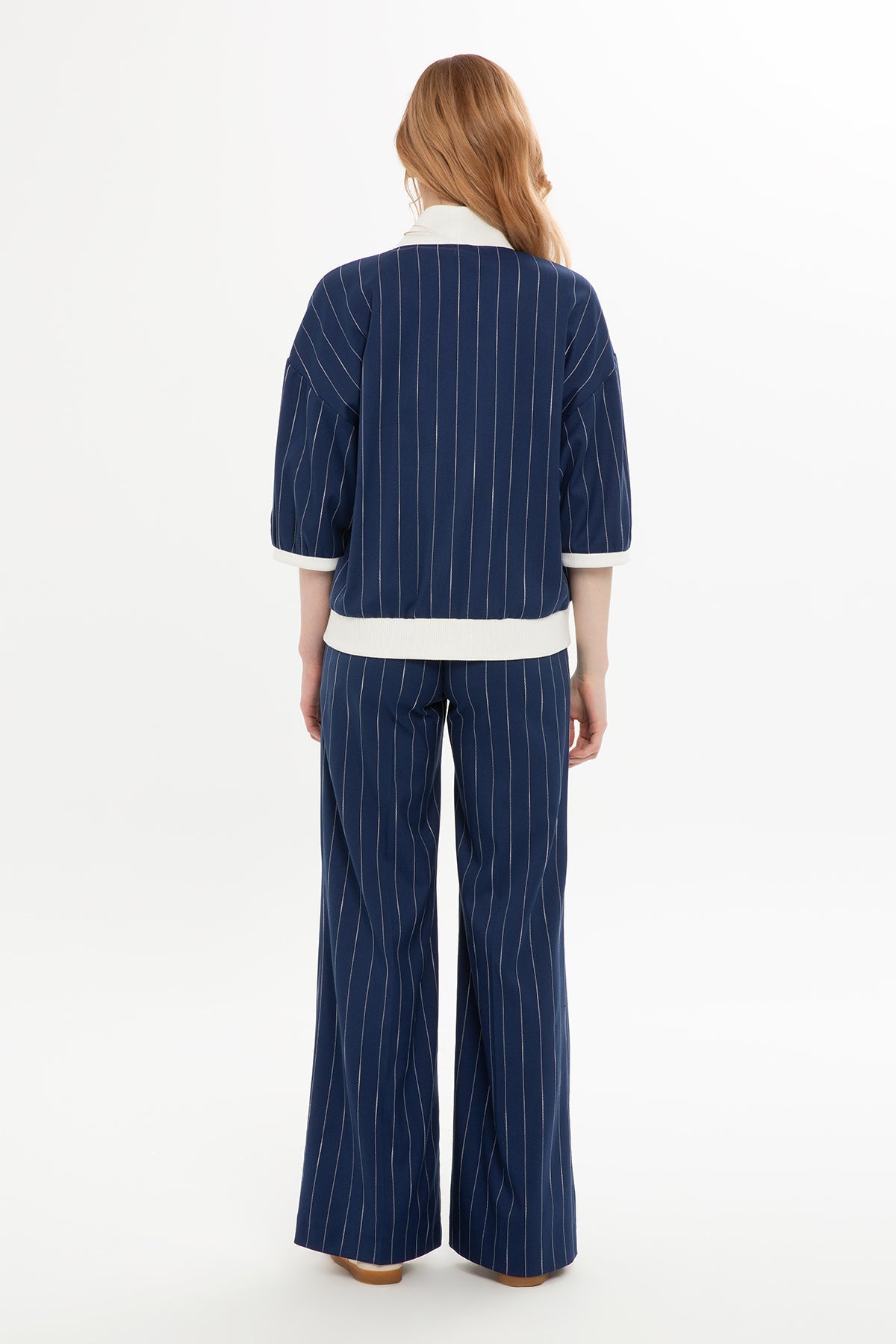 Navy Suit with Short-Sleeved Jacket