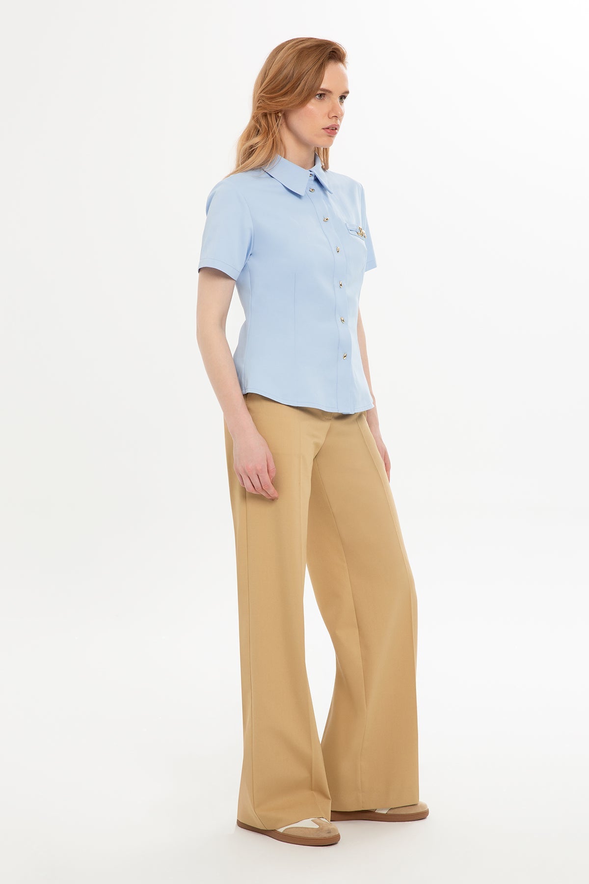 Blue Short-Sleeve Shirt