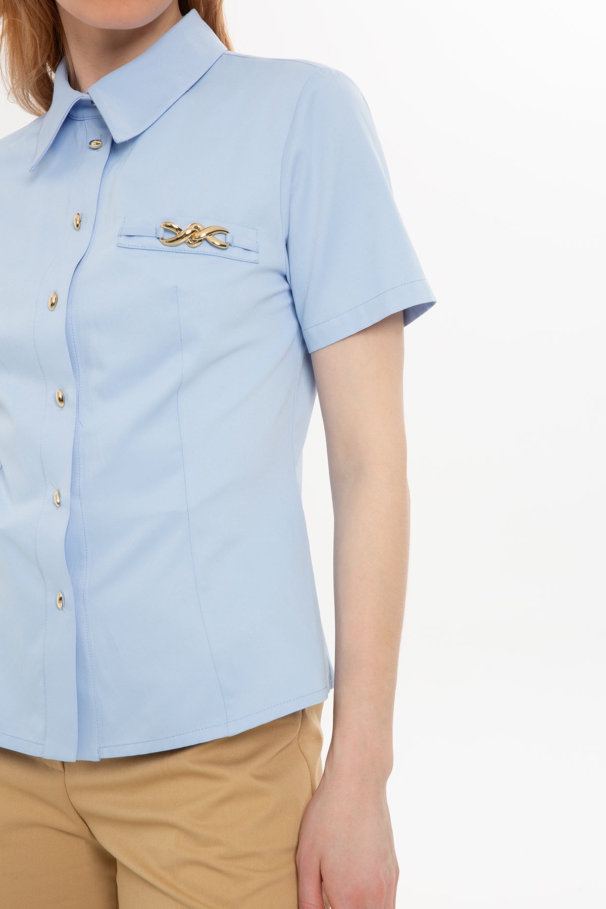 Blue Short-Sleeve Shirt