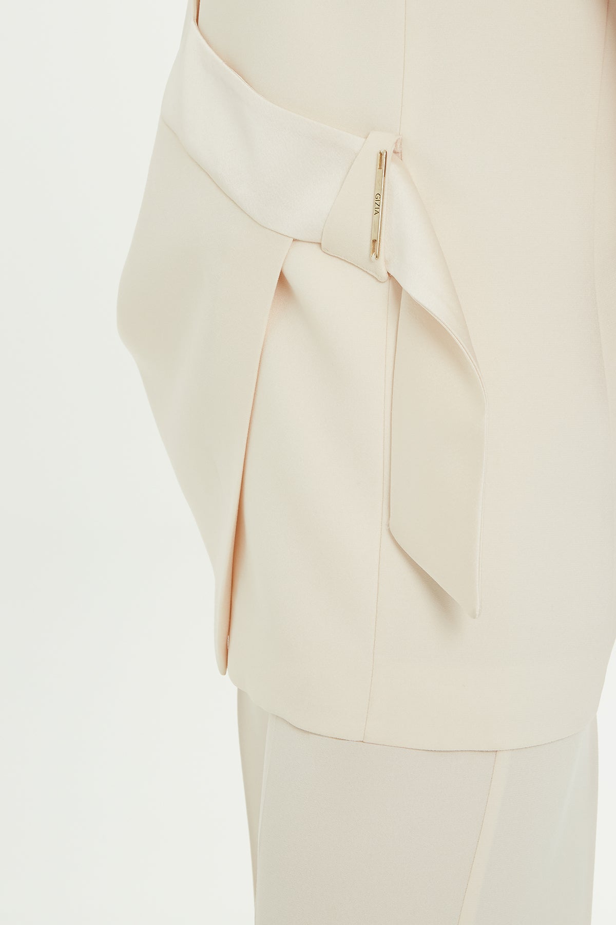 Beige V-Neck Lined Vest