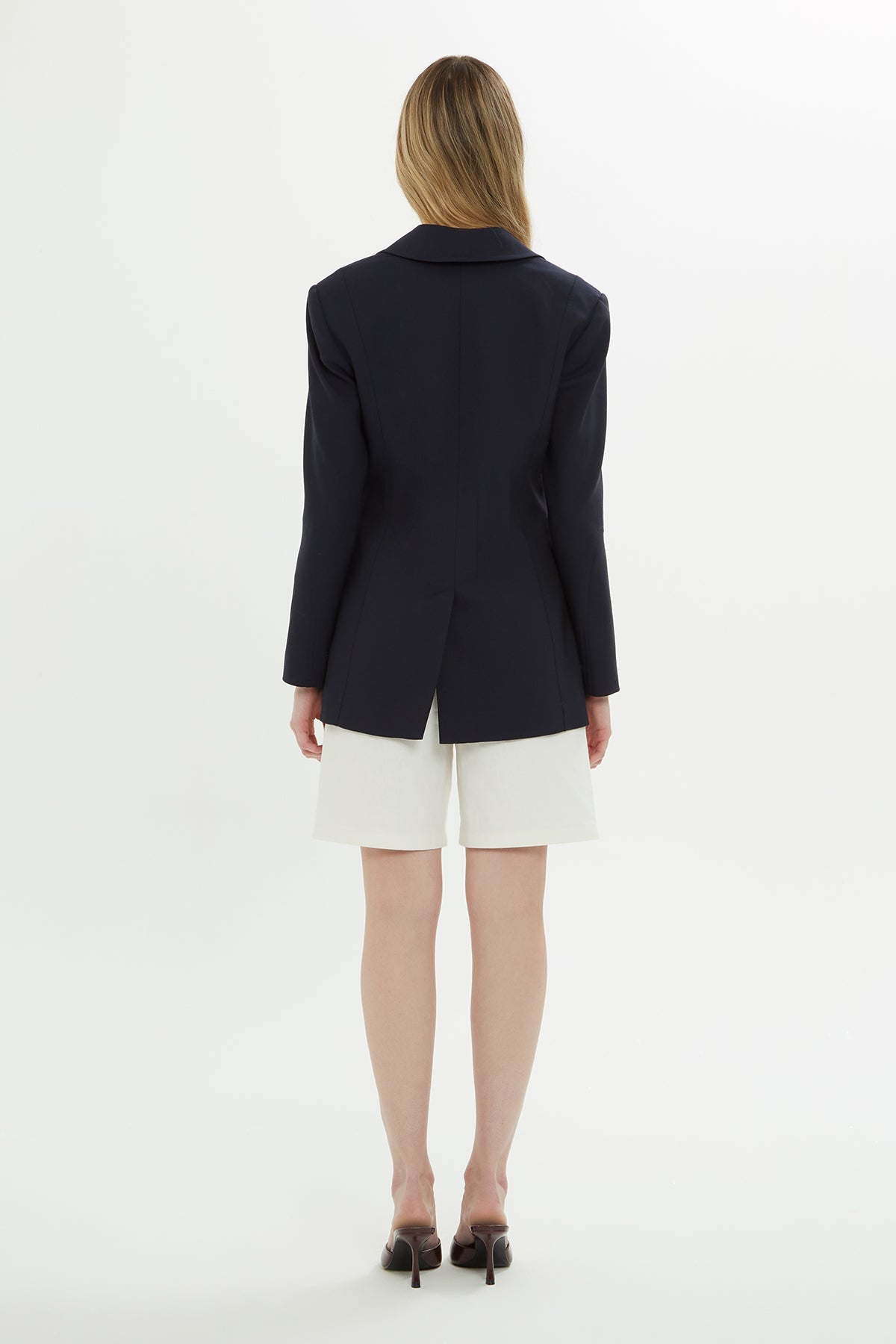 Navy Snap-Button Lined Jacket