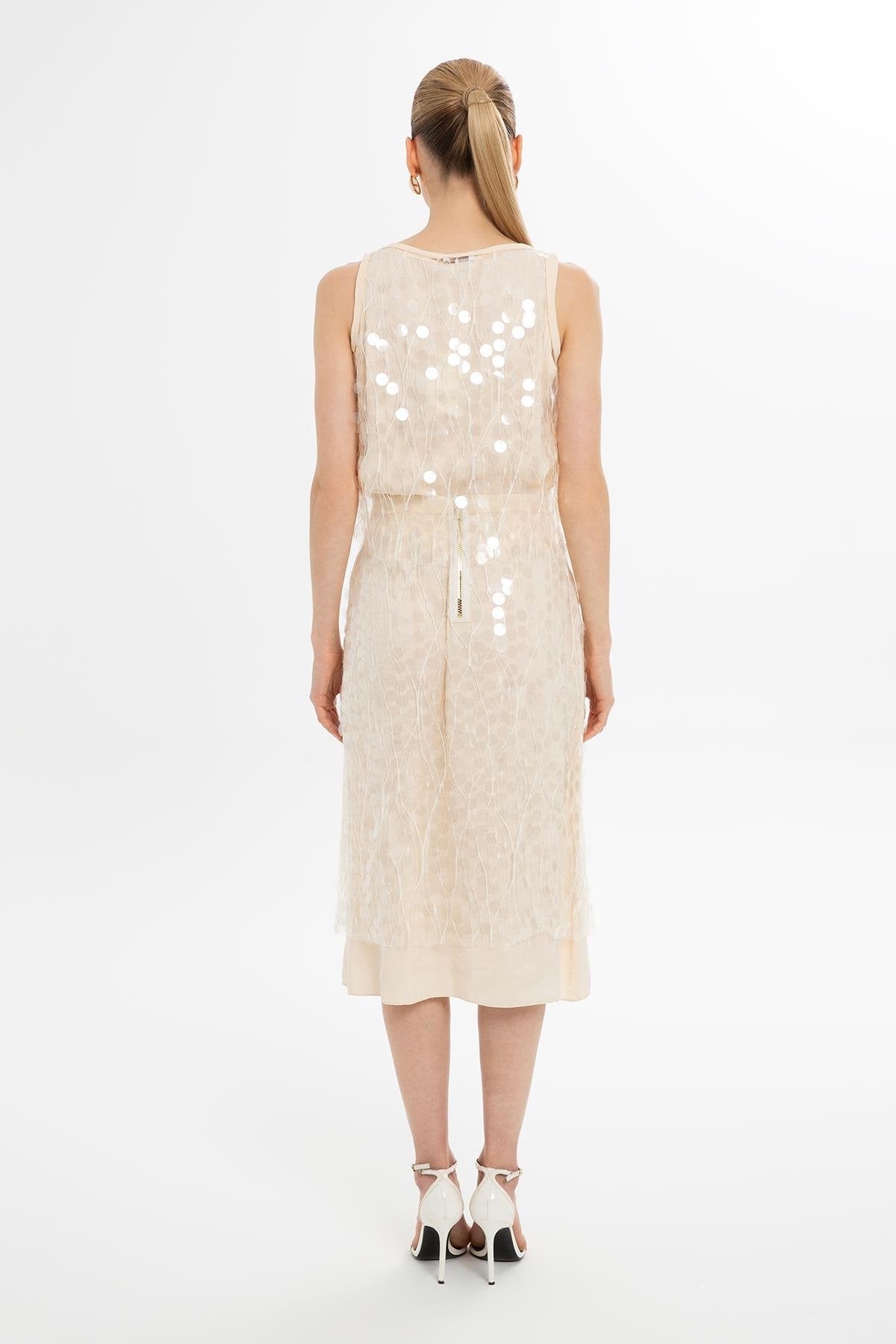 Ecru Glow Finish Blouse