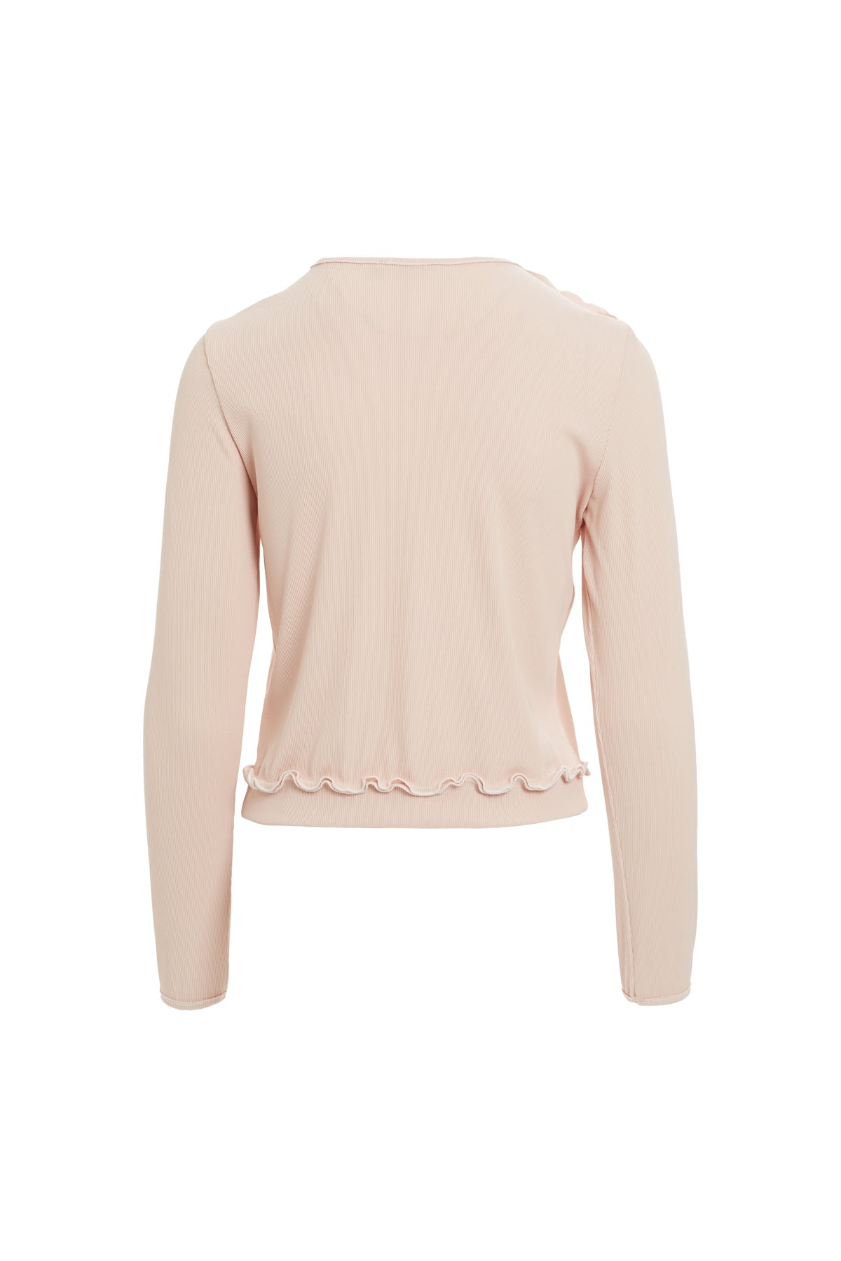 Pink Blouse with Stitching Detail