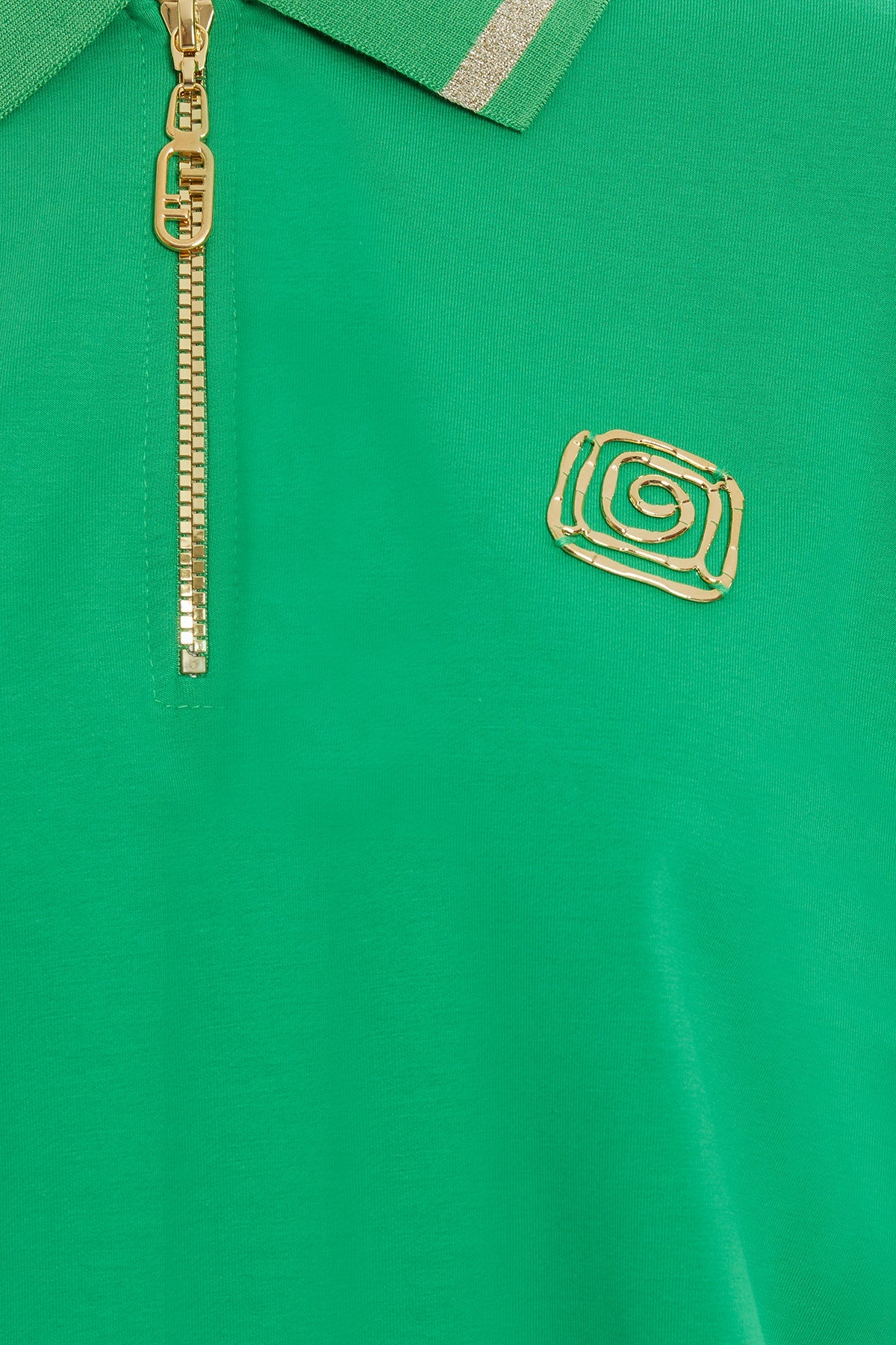 Green Zip-Detail Tracksuit