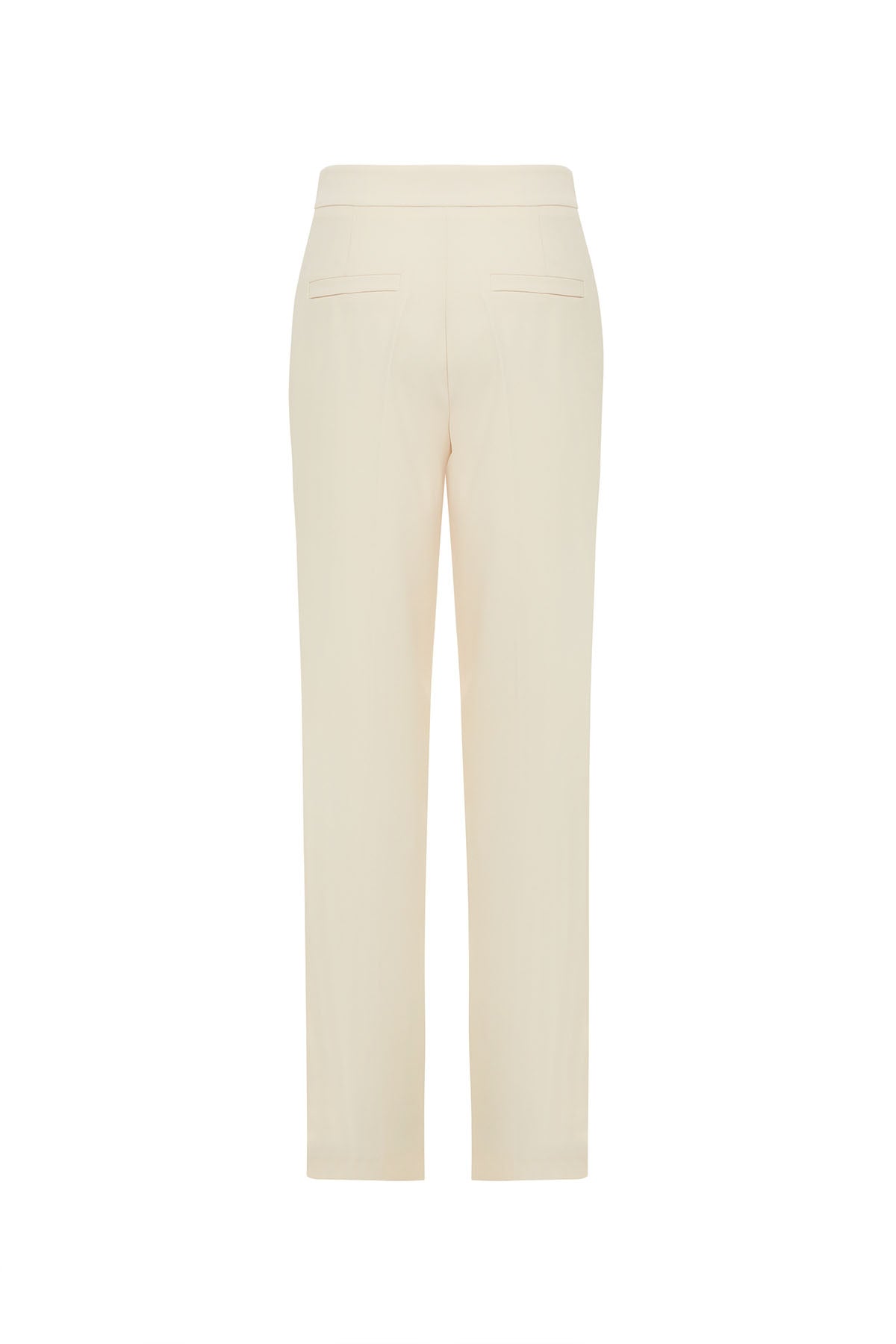 Beige Trousers with Bright Detail